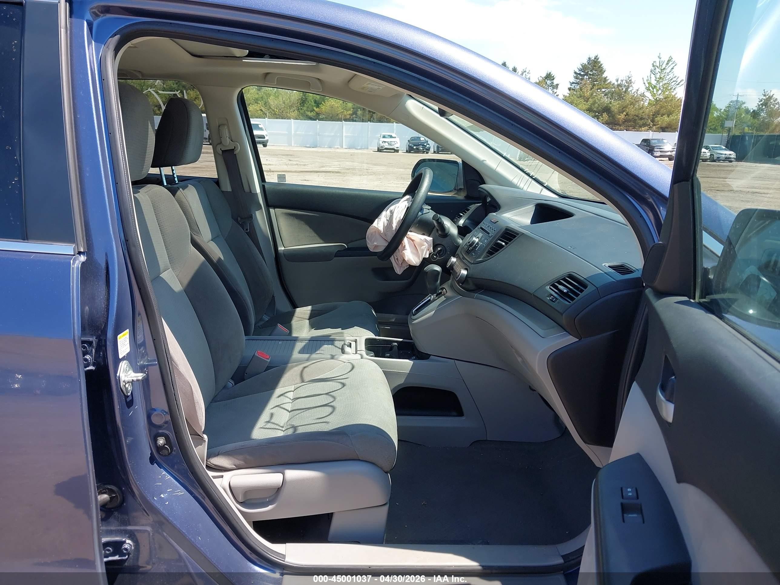 2013 Honda Cr-v Ex Blue vin: 2HKRM4H52DH660178