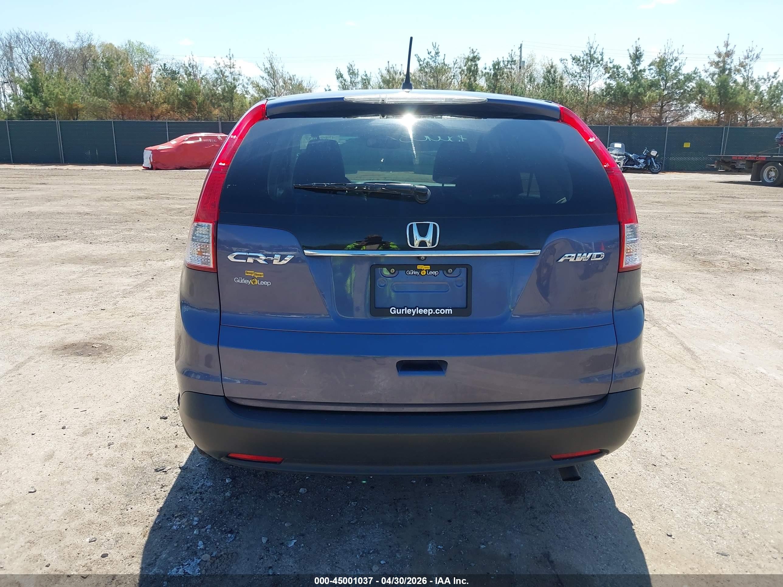 2013 Honda Cr-v Ex Blue vin: 2HKRM4H52DH660178