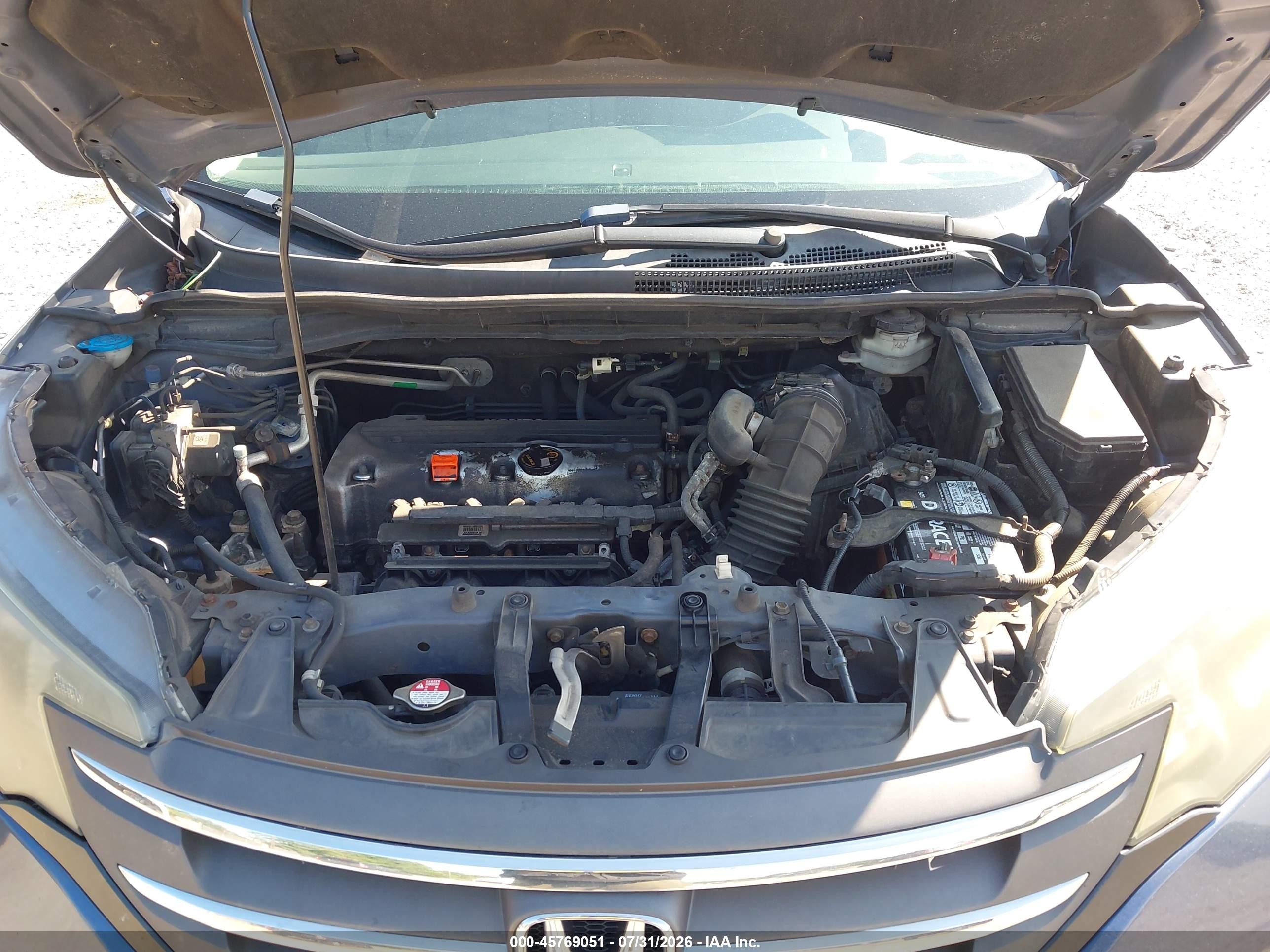 2013 Honda Cr-v Ex Blue vin: 2HKRM4H52DH675408