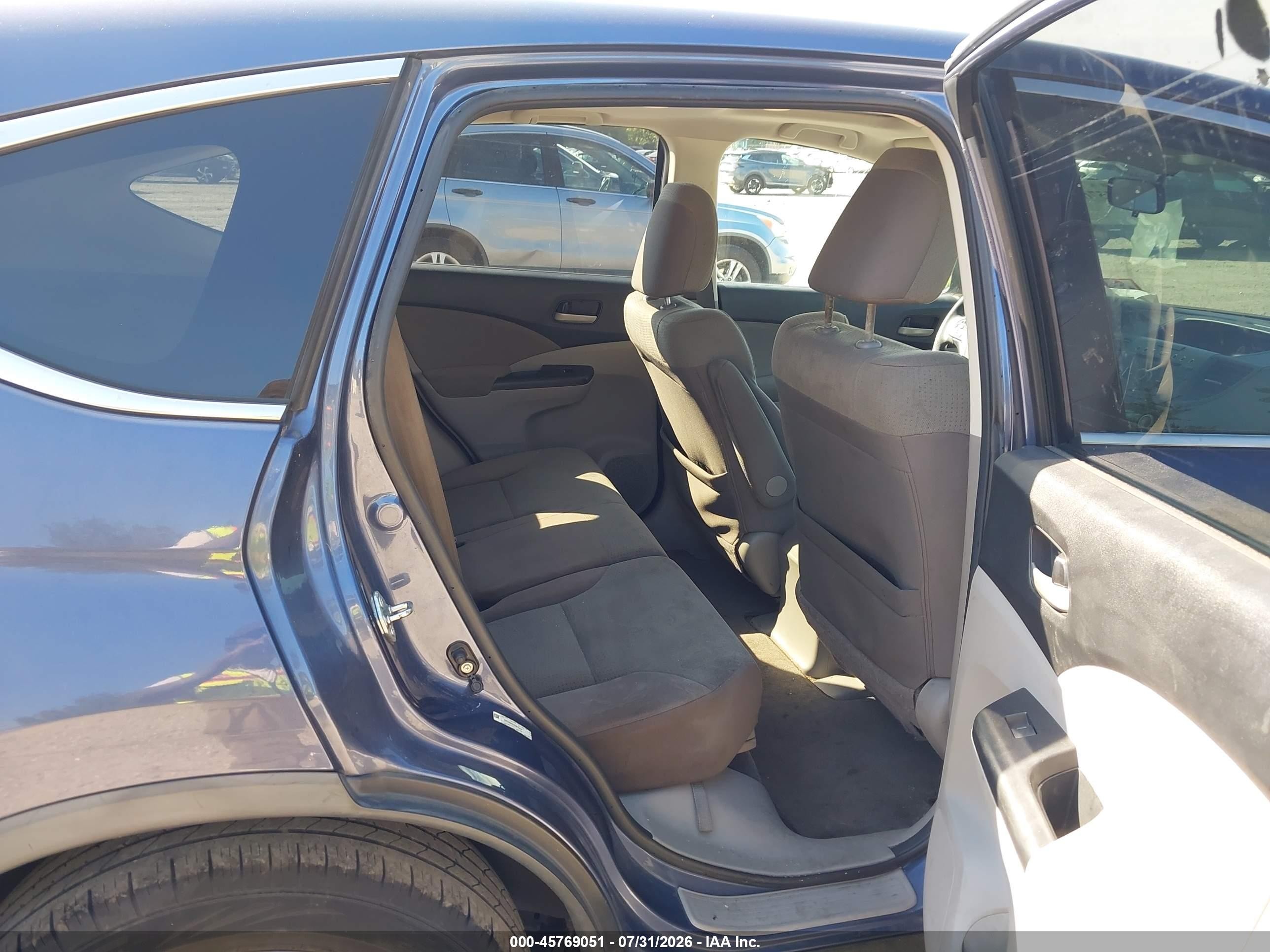 2013 Honda Cr-v Ex Blue vin: 2HKRM4H52DH675408