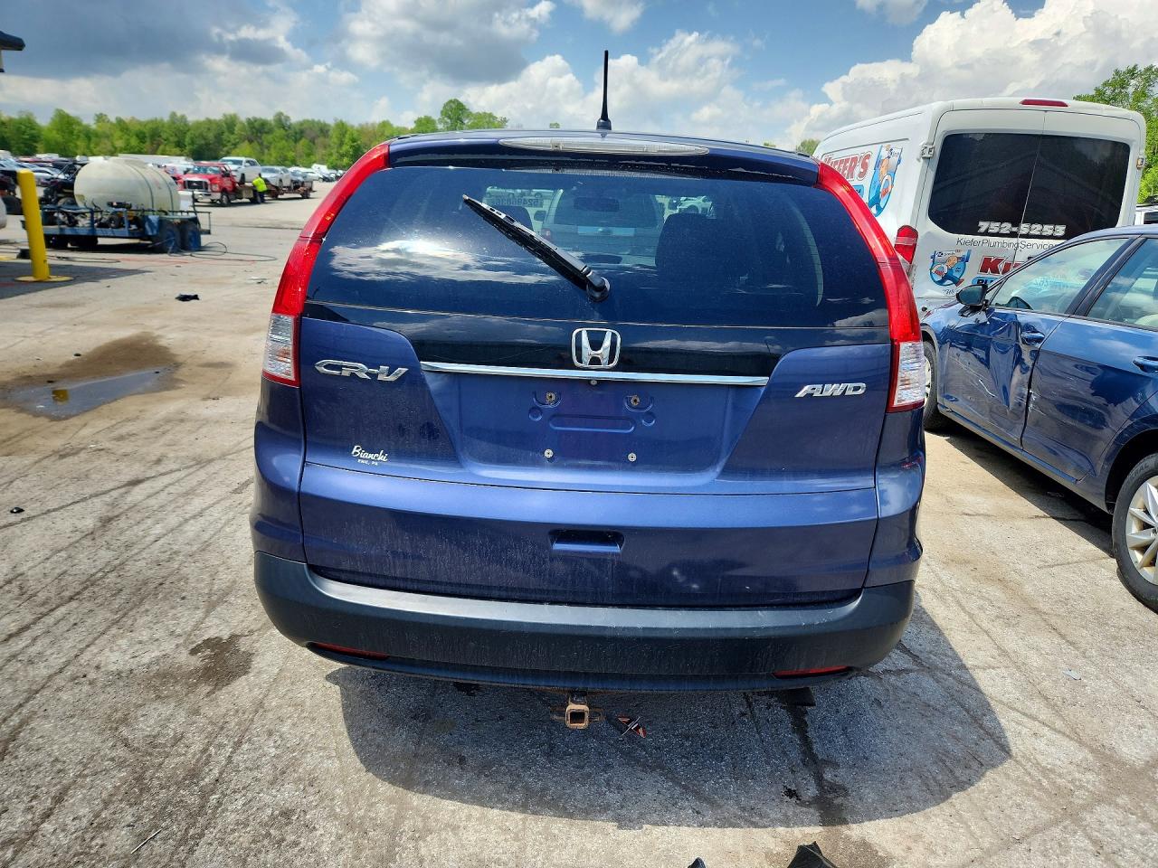 2014 Honda Cr-v Ex Blue vin: 2HKRM4H52EH611631