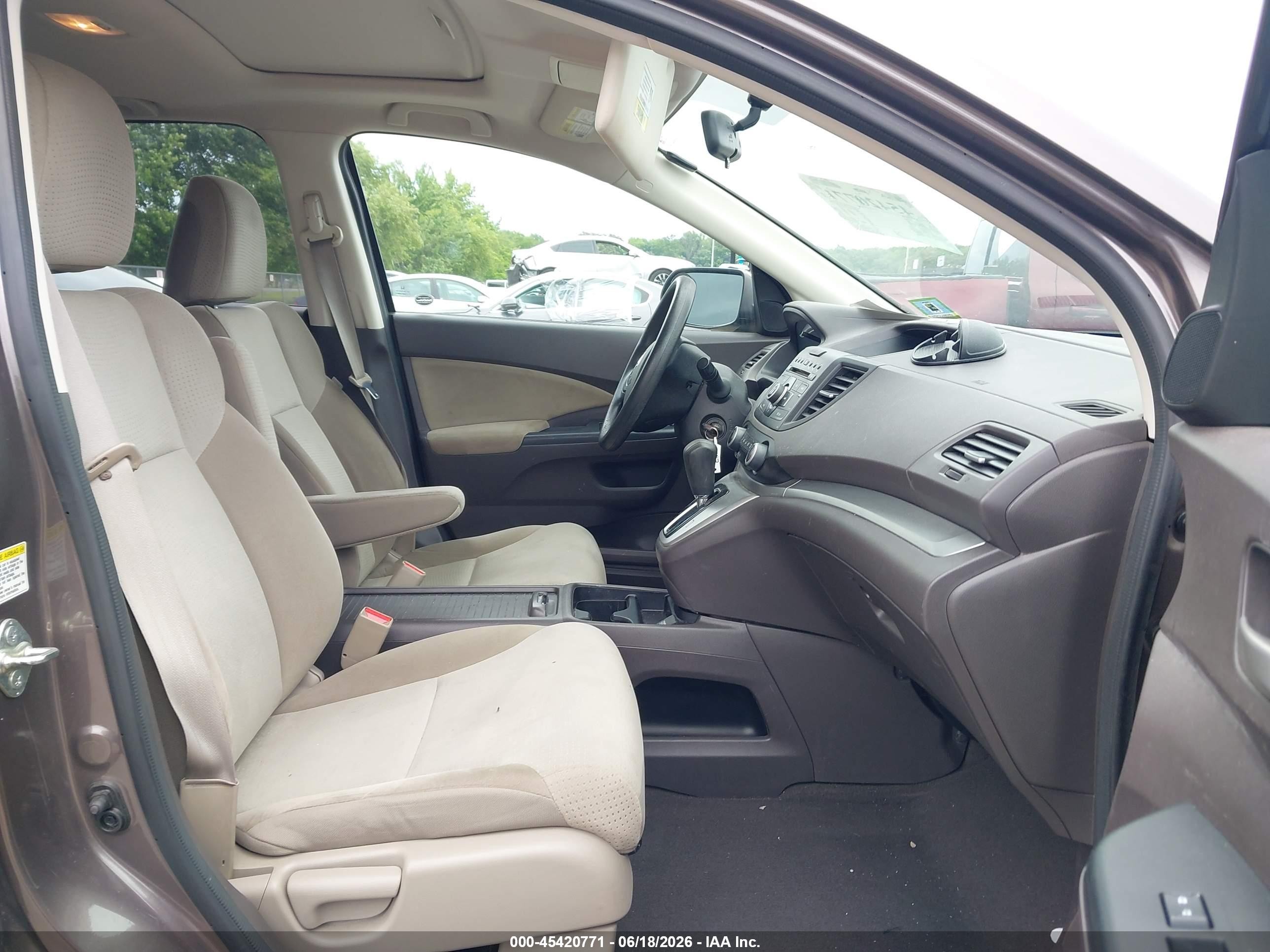 2014 Honda Cr-v Ex Gray vin: 2HKRM4H52EH657427