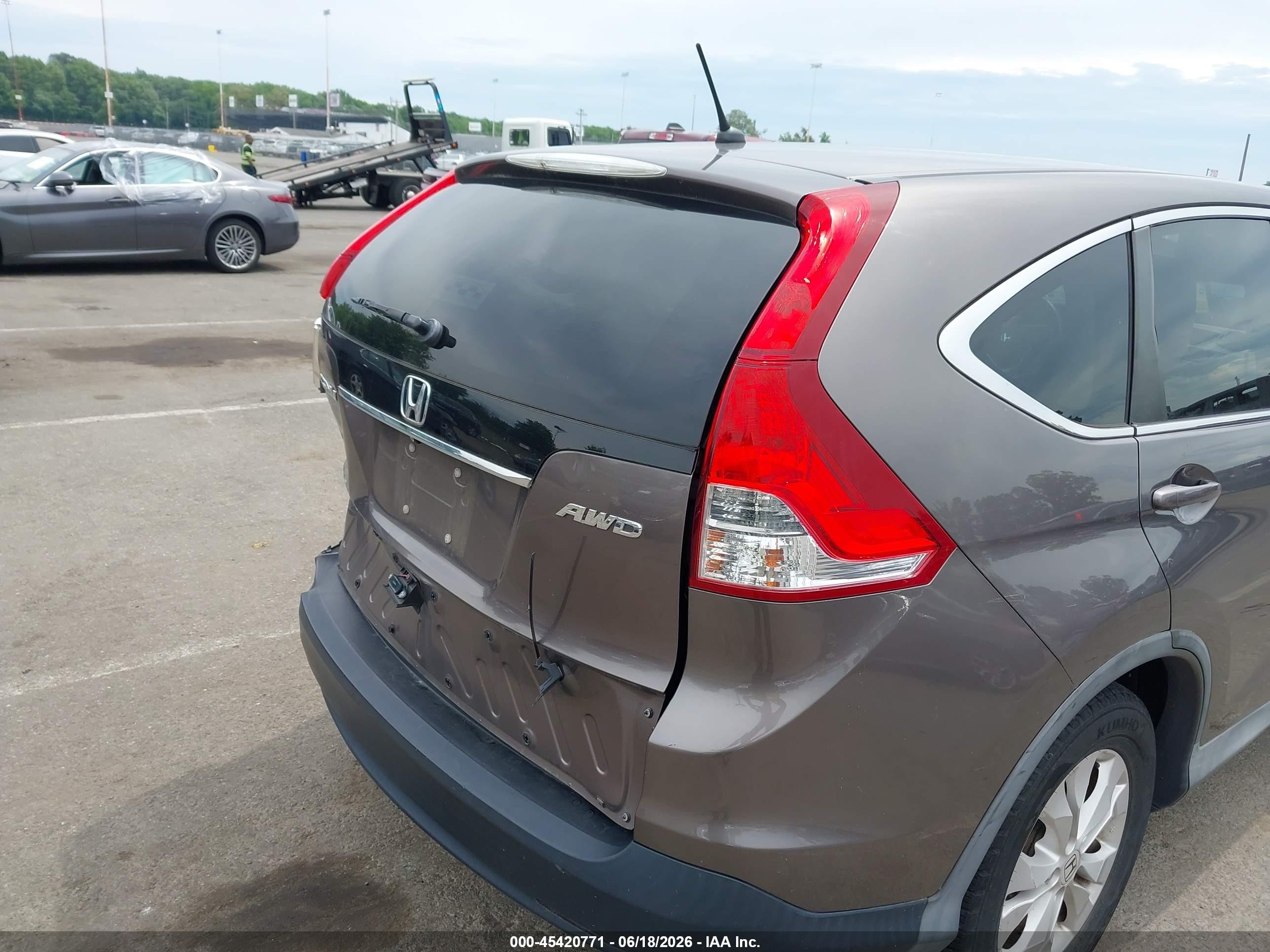 2014 Honda Cr-v Ex Gray vin: 2HKRM4H52EH657427