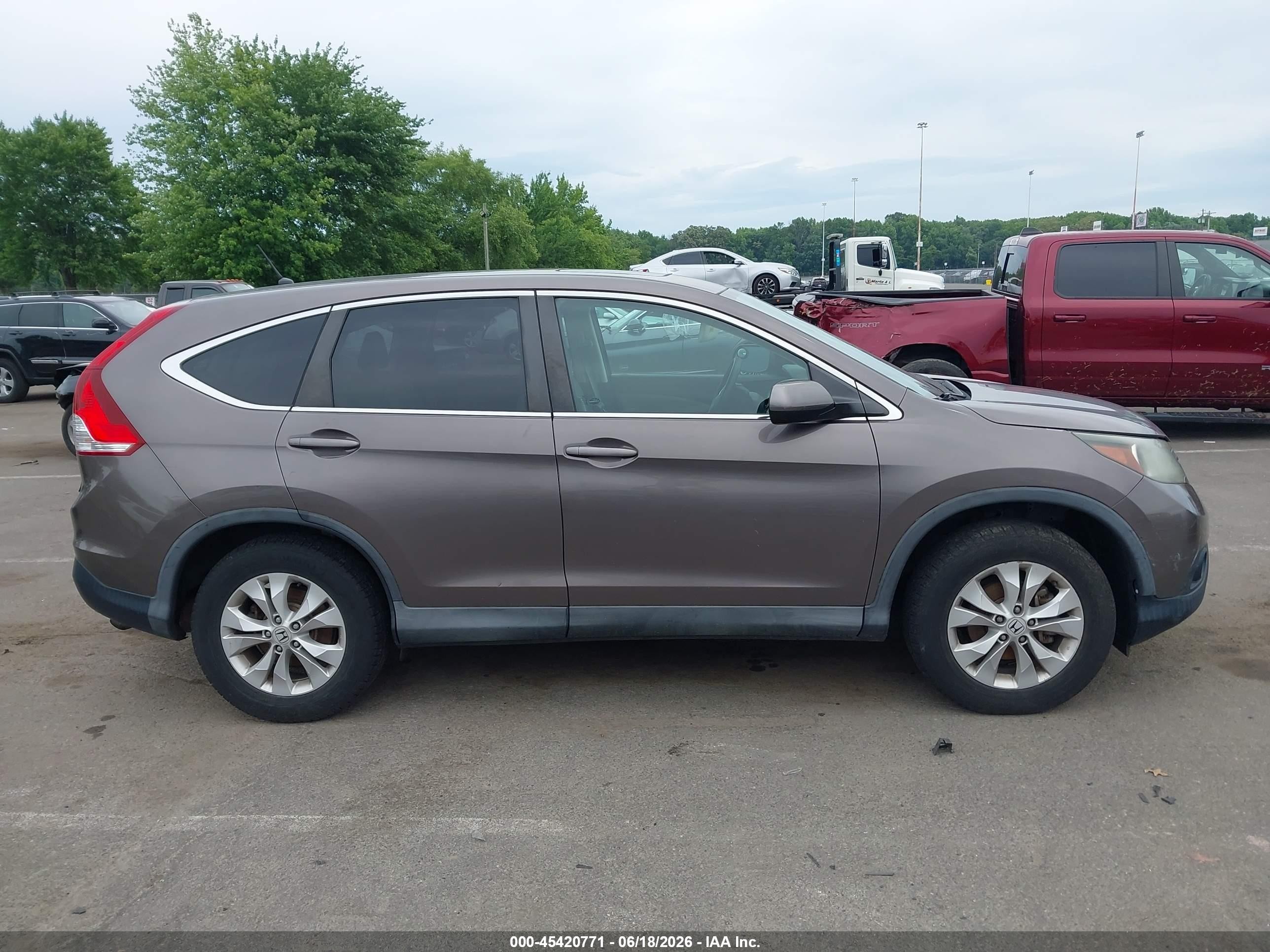 2014 Honda Cr-v Ex Gray vin: 2HKRM4H52EH657427