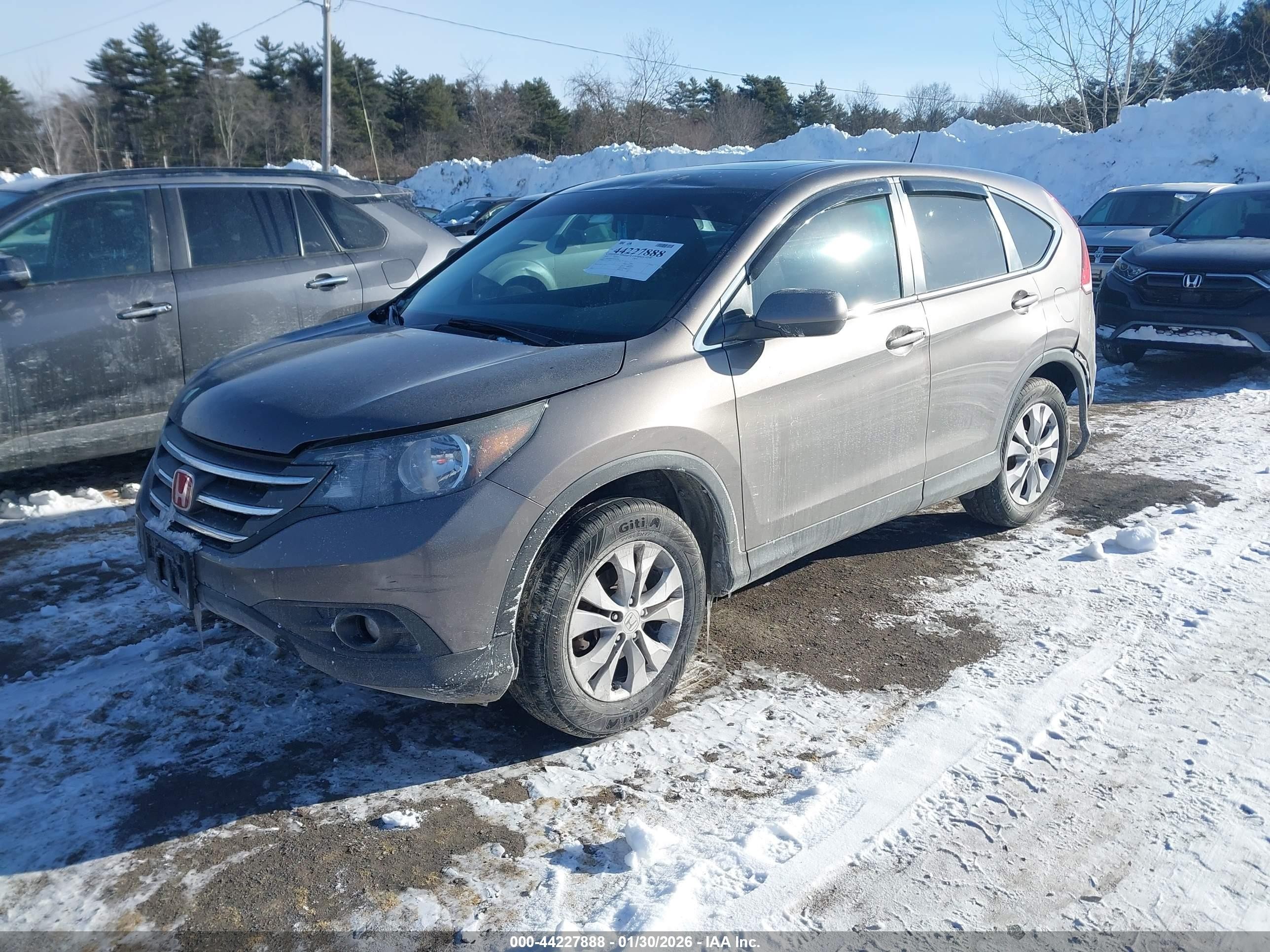 2014 Honda Cr-v Ex Gray vin: 2HKRM4H52EH667259