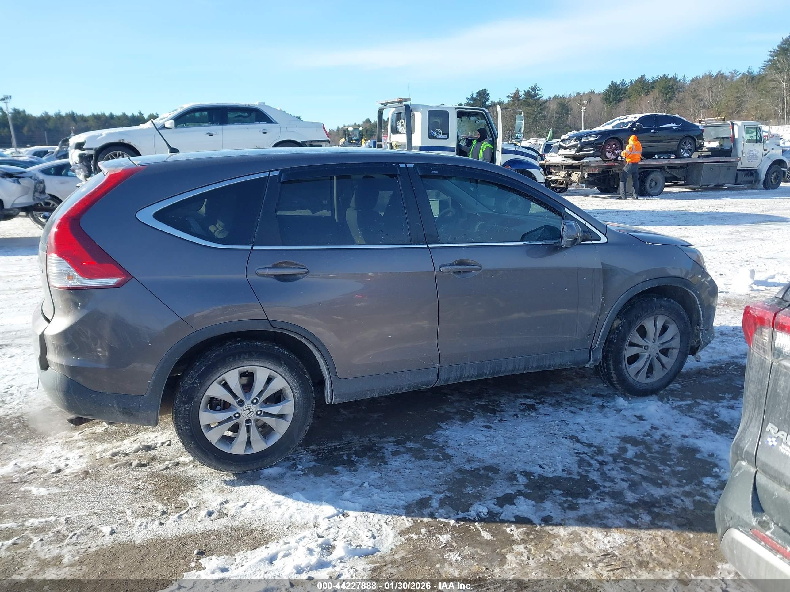 2014 Honda Cr-v Ex Gray vin: 2HKRM4H52EH667259