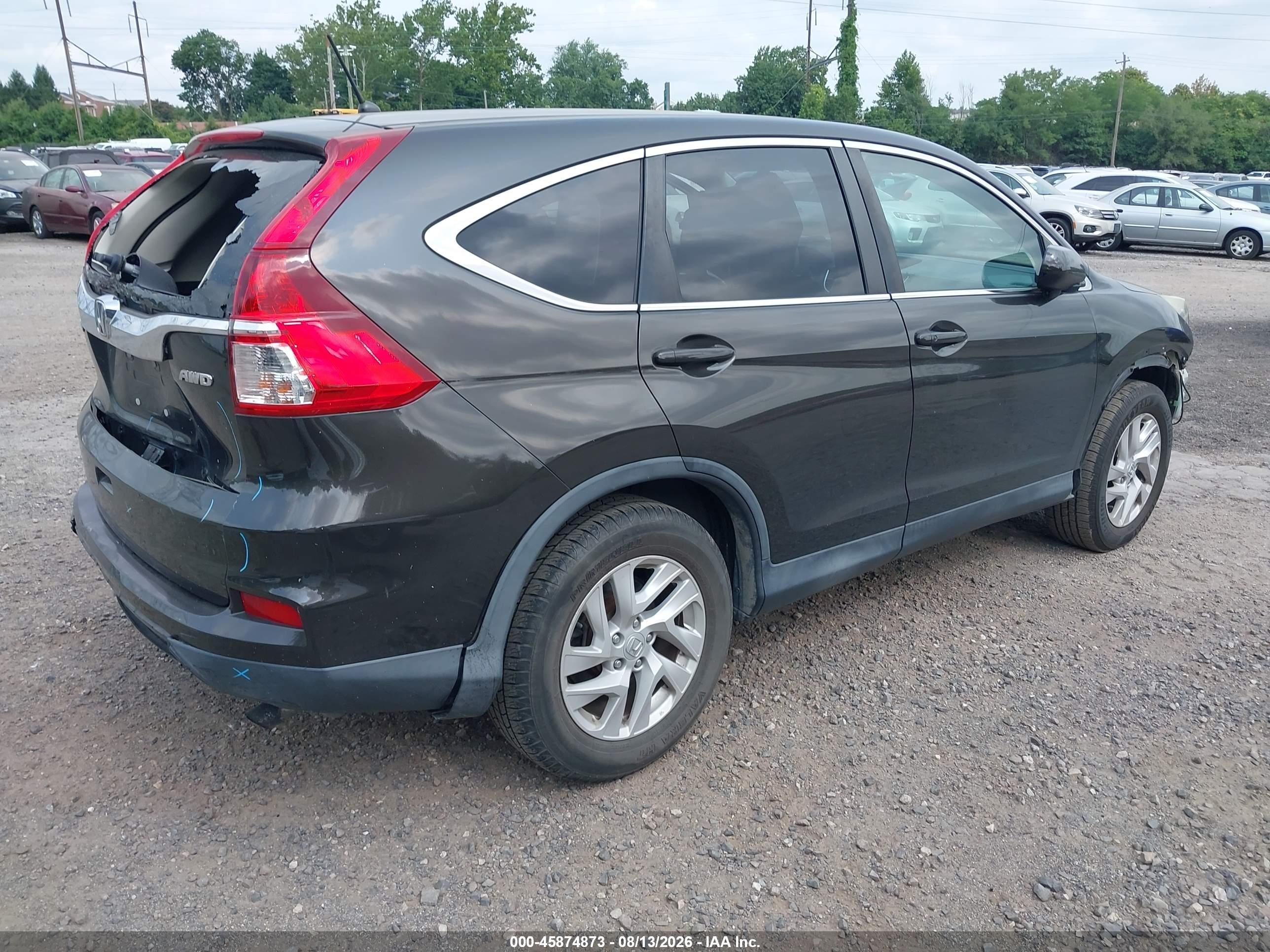 2015 Honda Cr-v Ex Коричневый vin: 2HKRM4H52FH632934
