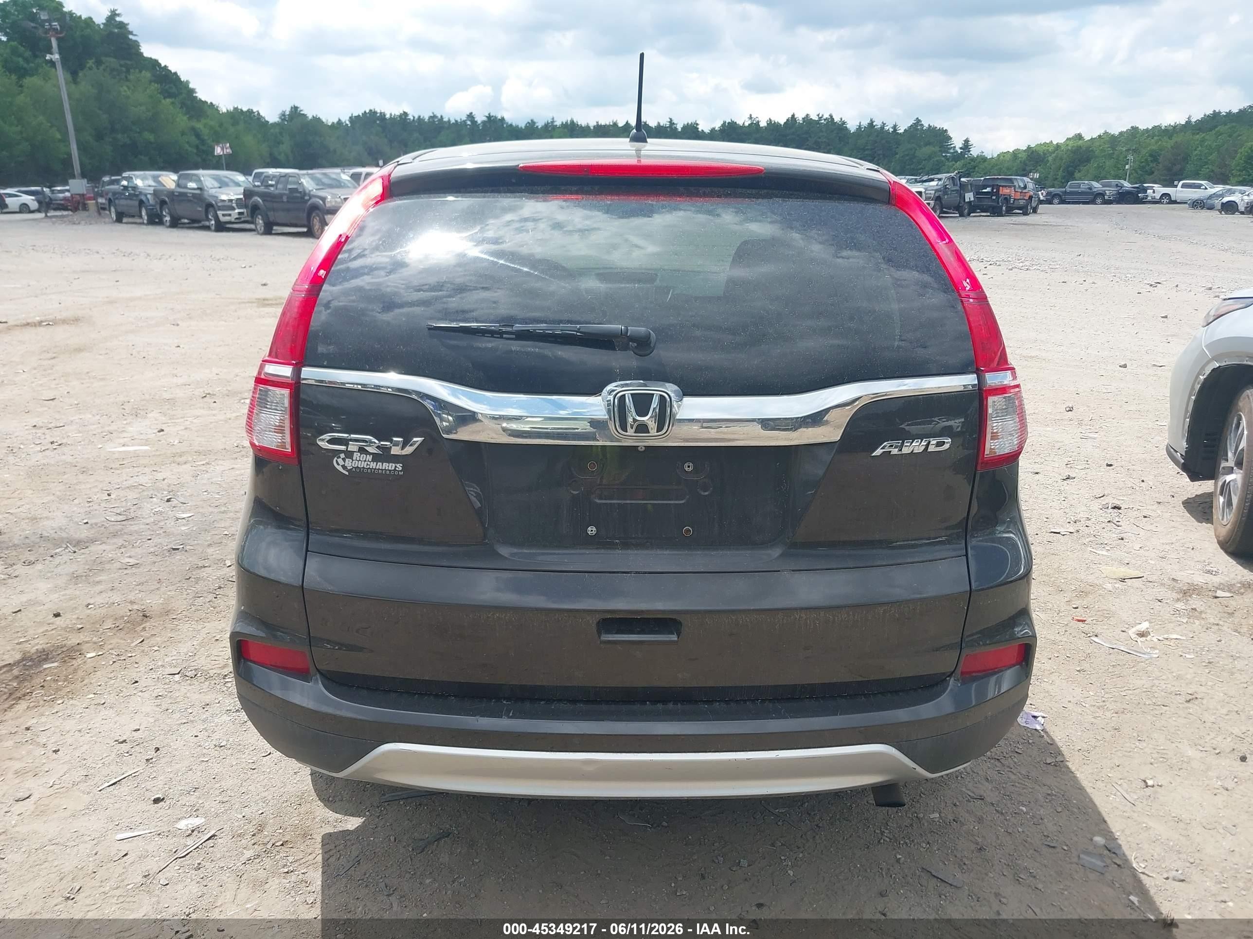 2015 Honda Cr-v Ex Black vin: 2HKRM4H52FH635901