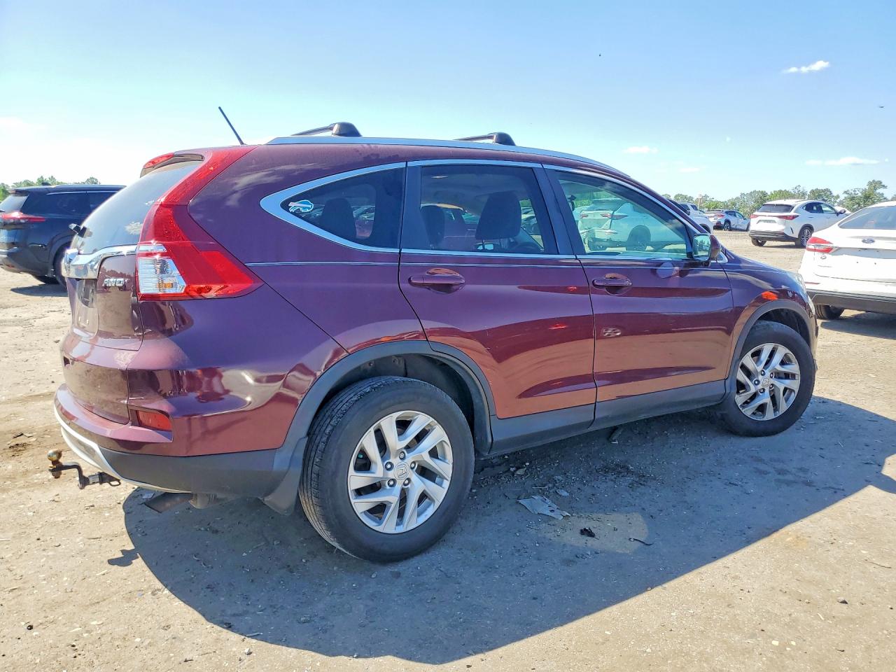 2015 Honda Cr-v Ex Burgundy vin: 2HKRM4H52FH674536