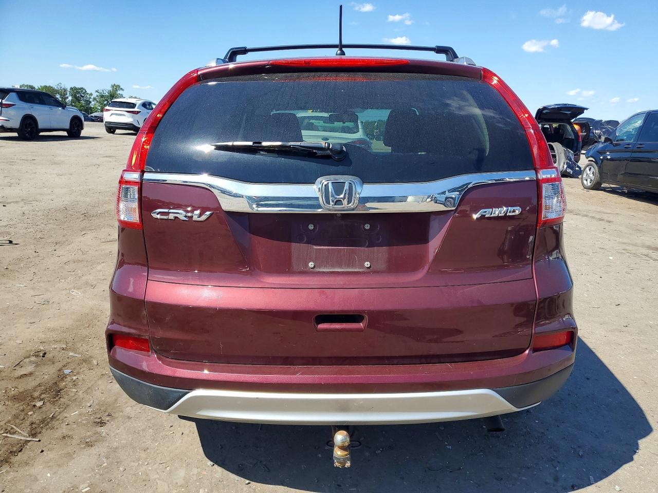 2015 Honda Cr-v Ex Burgundy vin: 2HKRM4H52FH674536