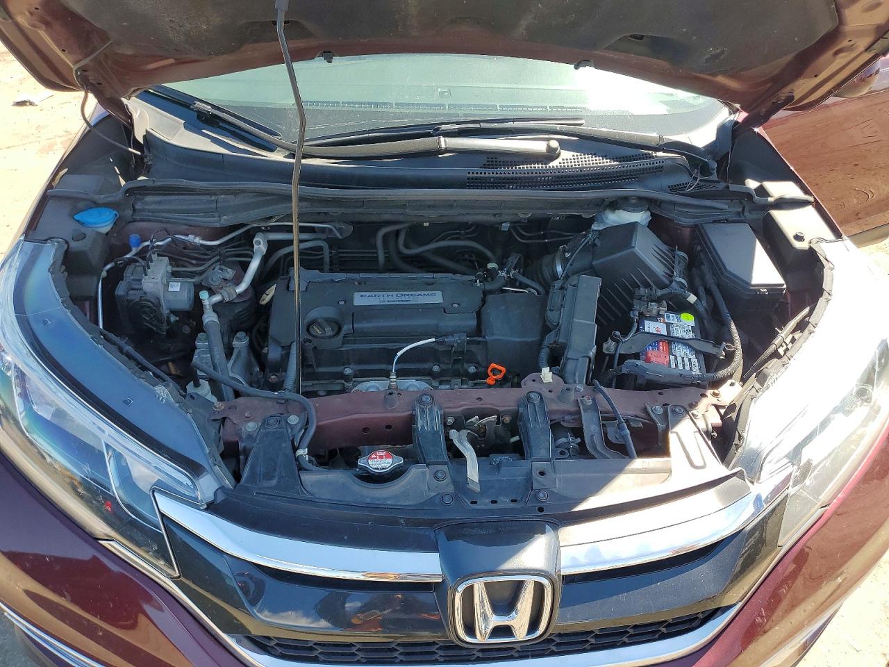 2015 Honda Cr-v Ex Burgundy vin: 2HKRM4H52FH674536