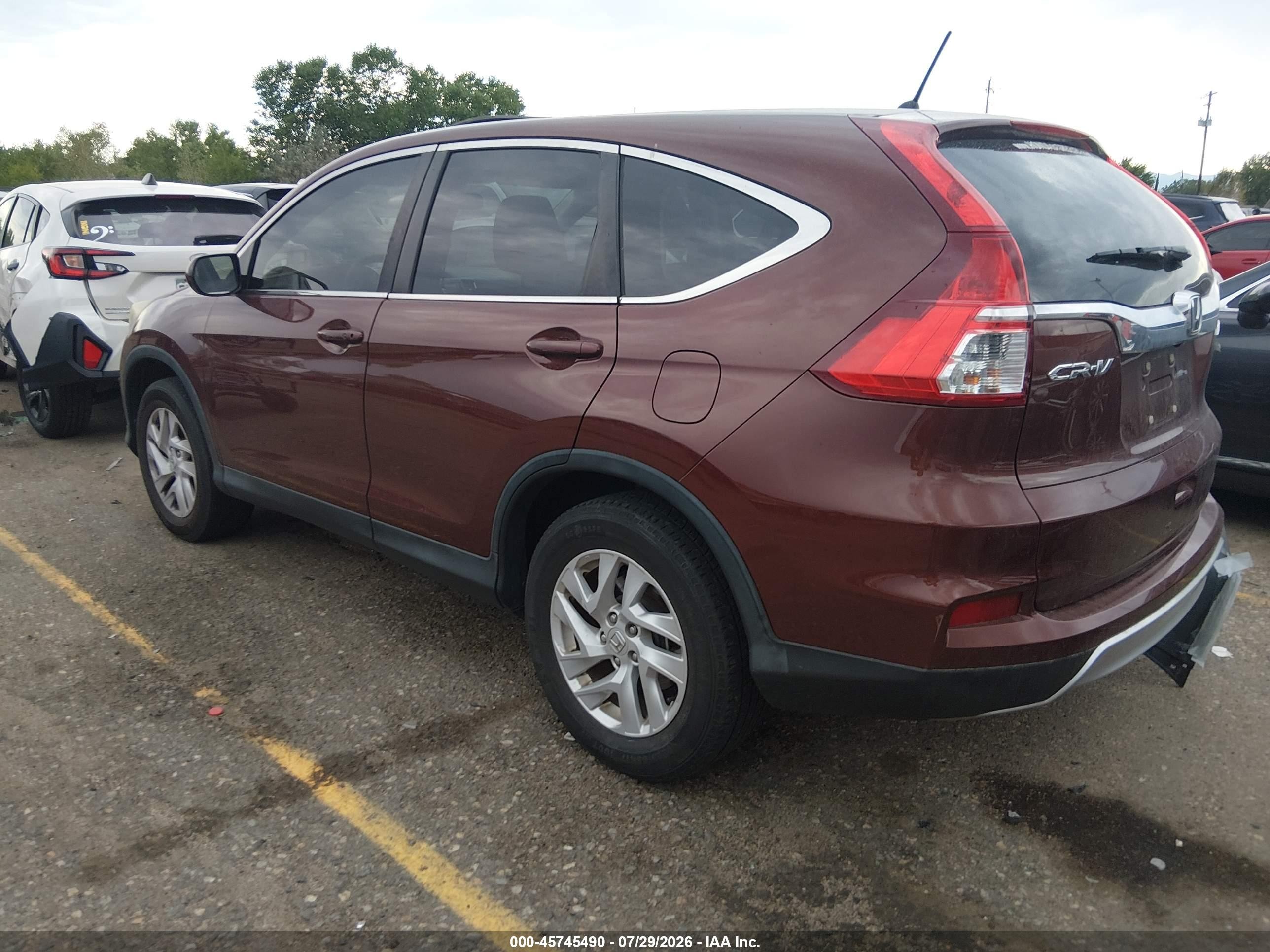 2015 Honda Cr-v Ex Коричневый vin: 2HKRM4H52FH685276