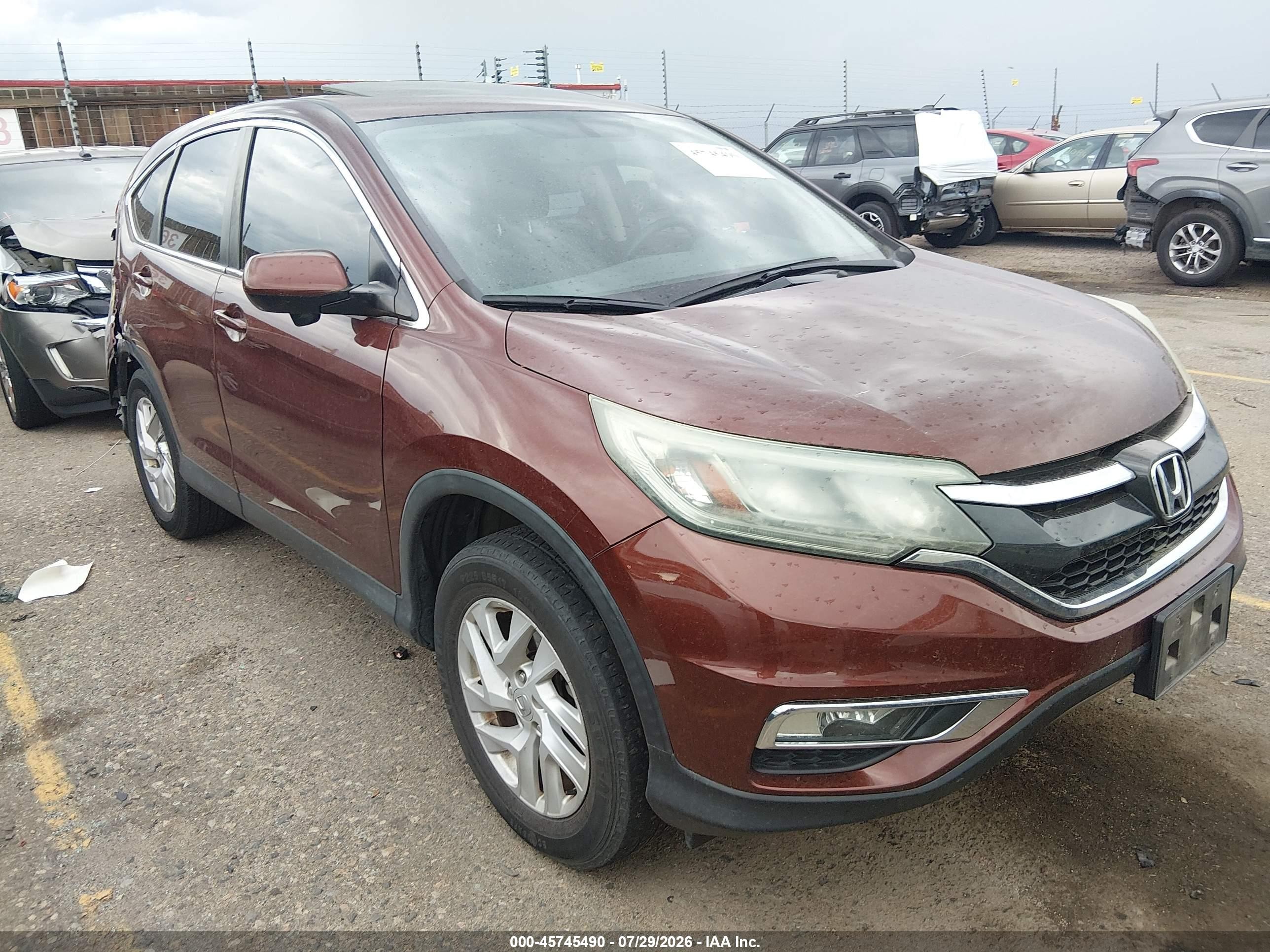 2015 Honda Cr-v Ex Коричневый vin: 2HKRM4H52FH685276