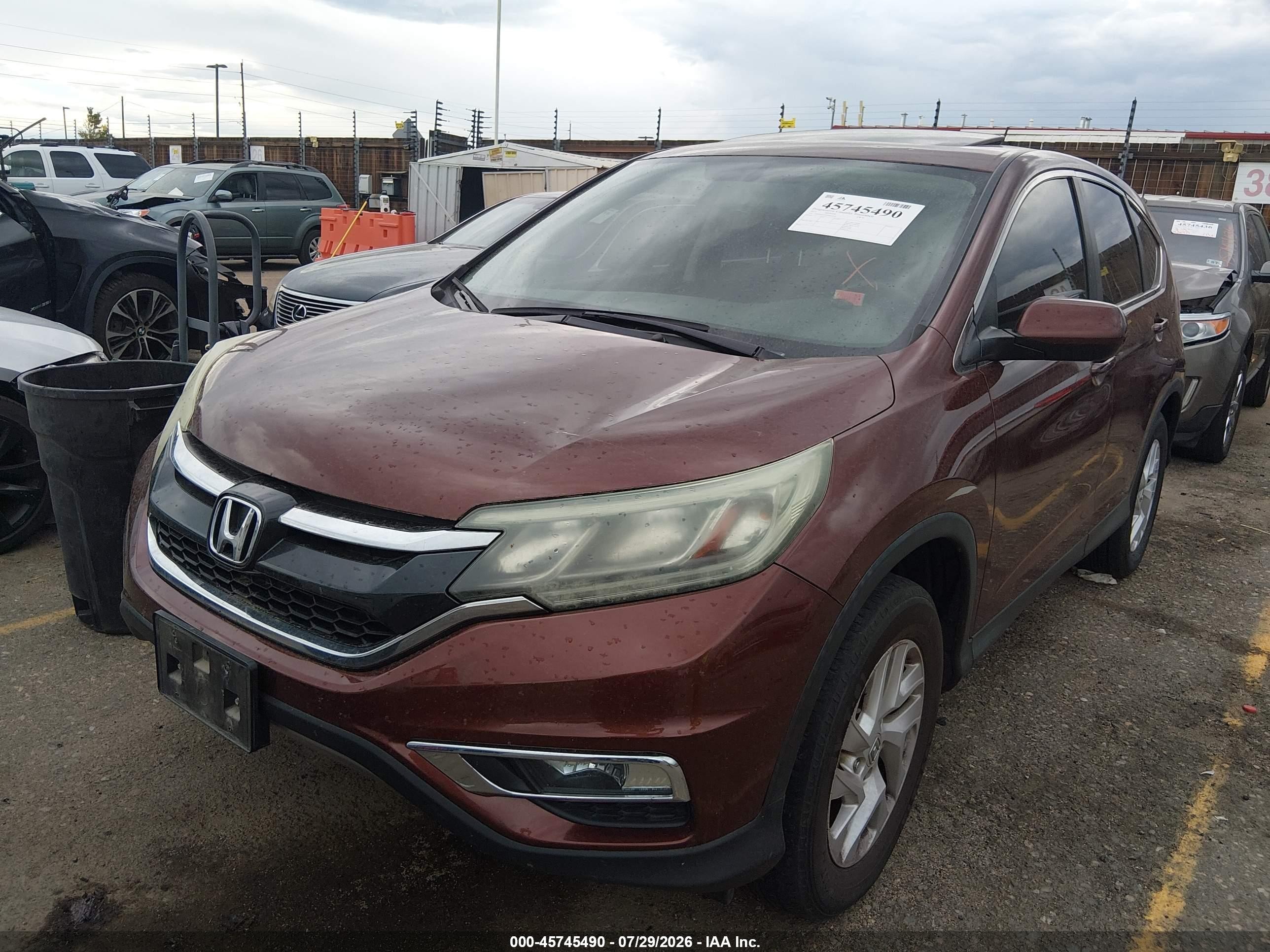 2015 Honda Cr-v Ex Коричневый vin: 2HKRM4H52FH685276