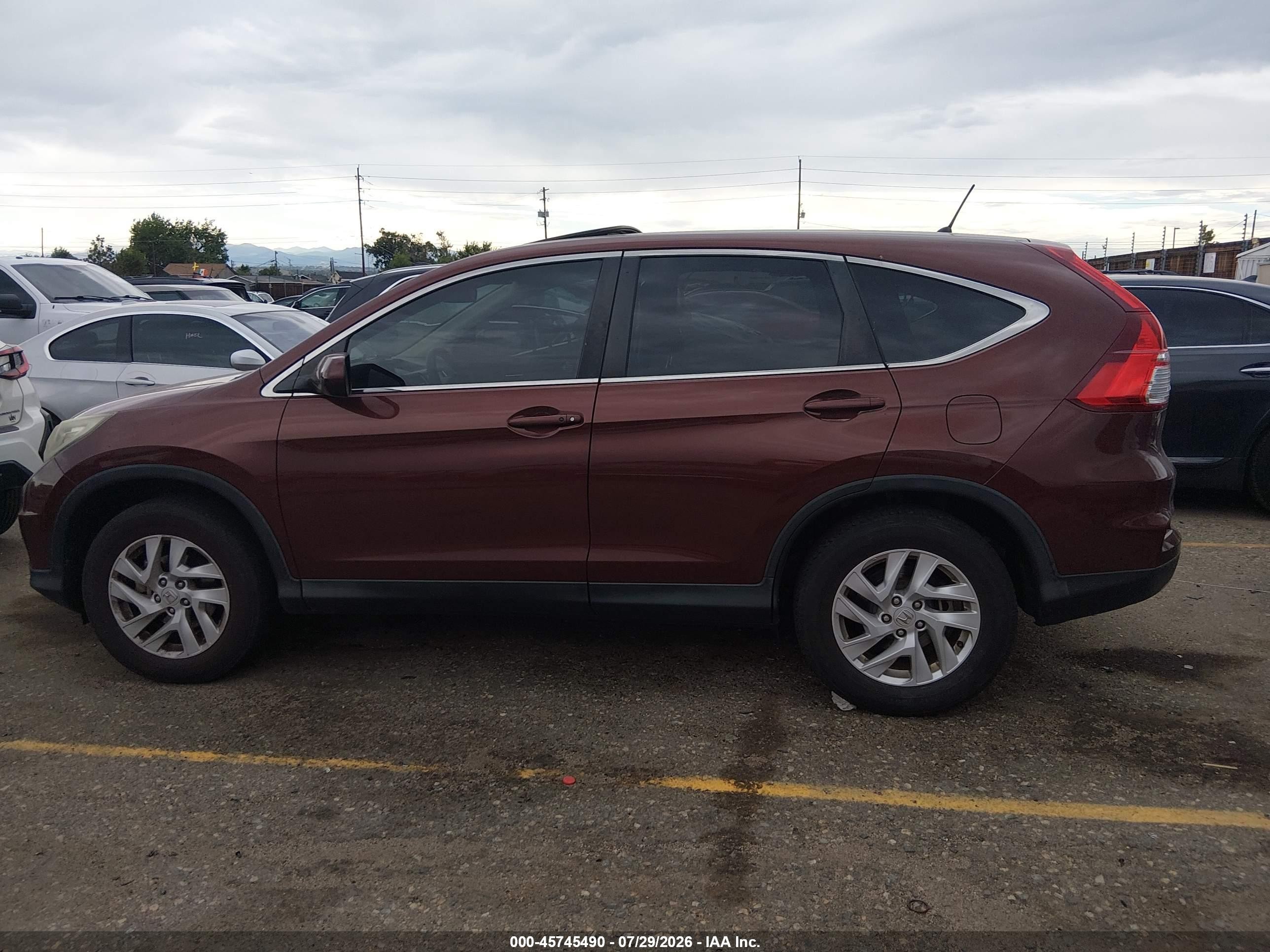 2015 Honda Cr-v Ex Коричневый vin: 2HKRM4H52FH685276