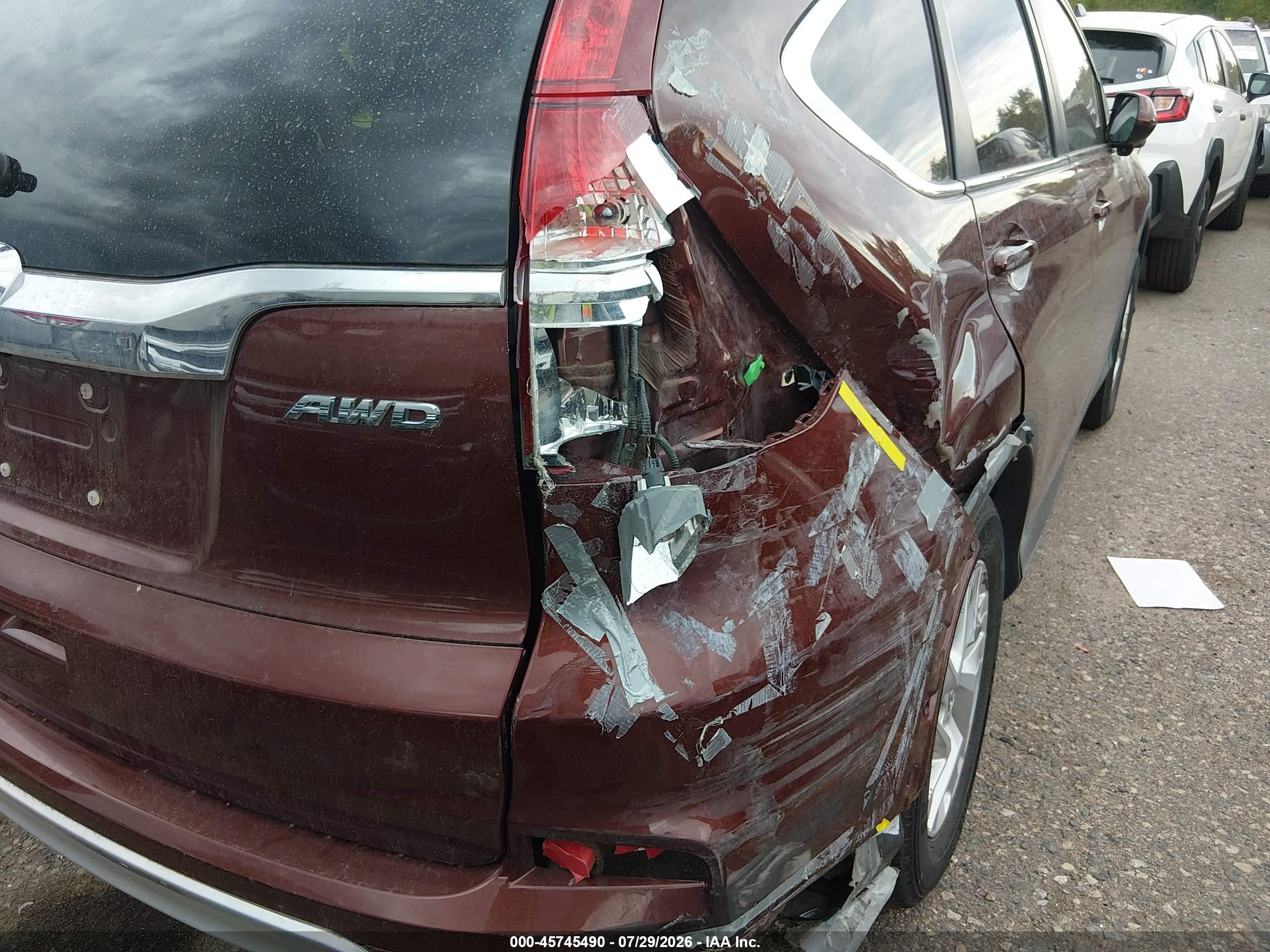 2015 Honda Cr-v Ex Коричневый vin: 2HKRM4H52FH685276