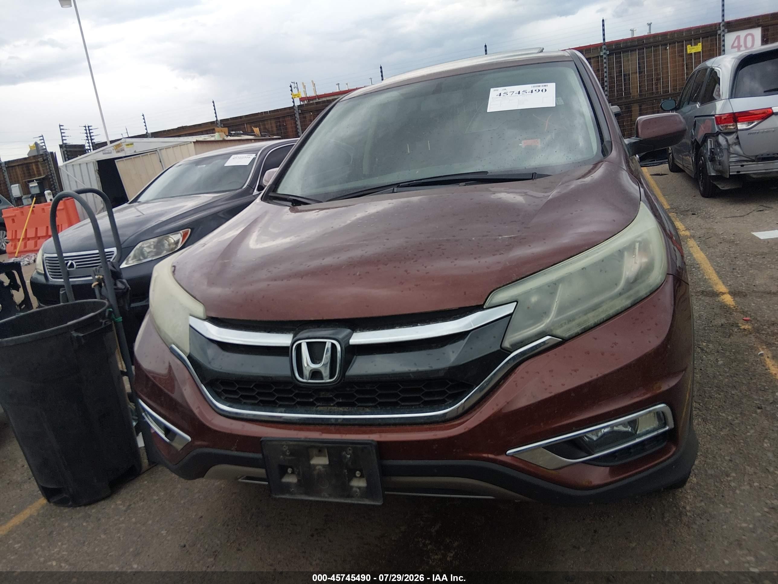 2015 Honda Cr-v Ex Коричневый vin: 2HKRM4H52FH685276