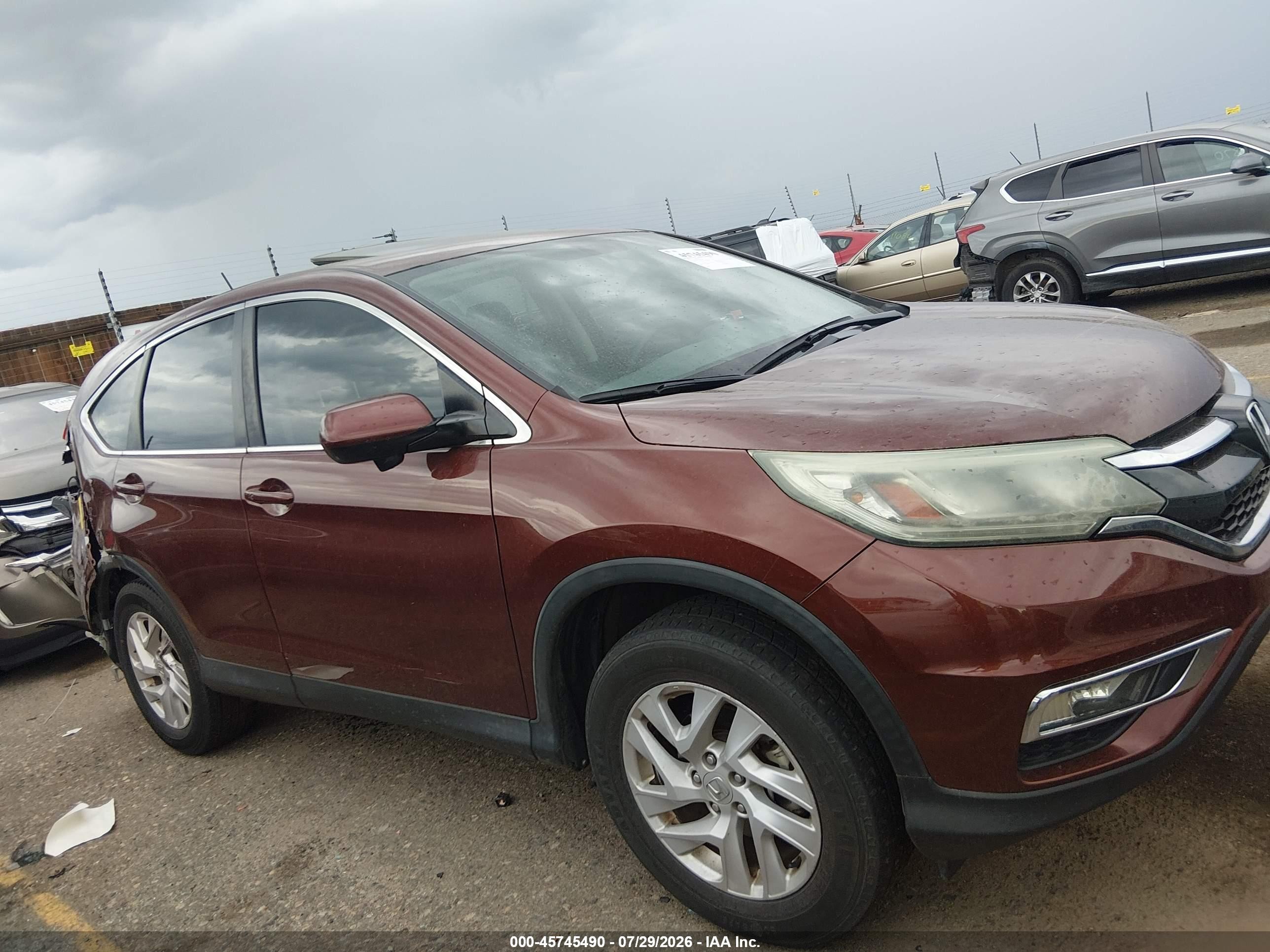 2015 Honda Cr-v Ex Коричневый vin: 2HKRM4H52FH685276