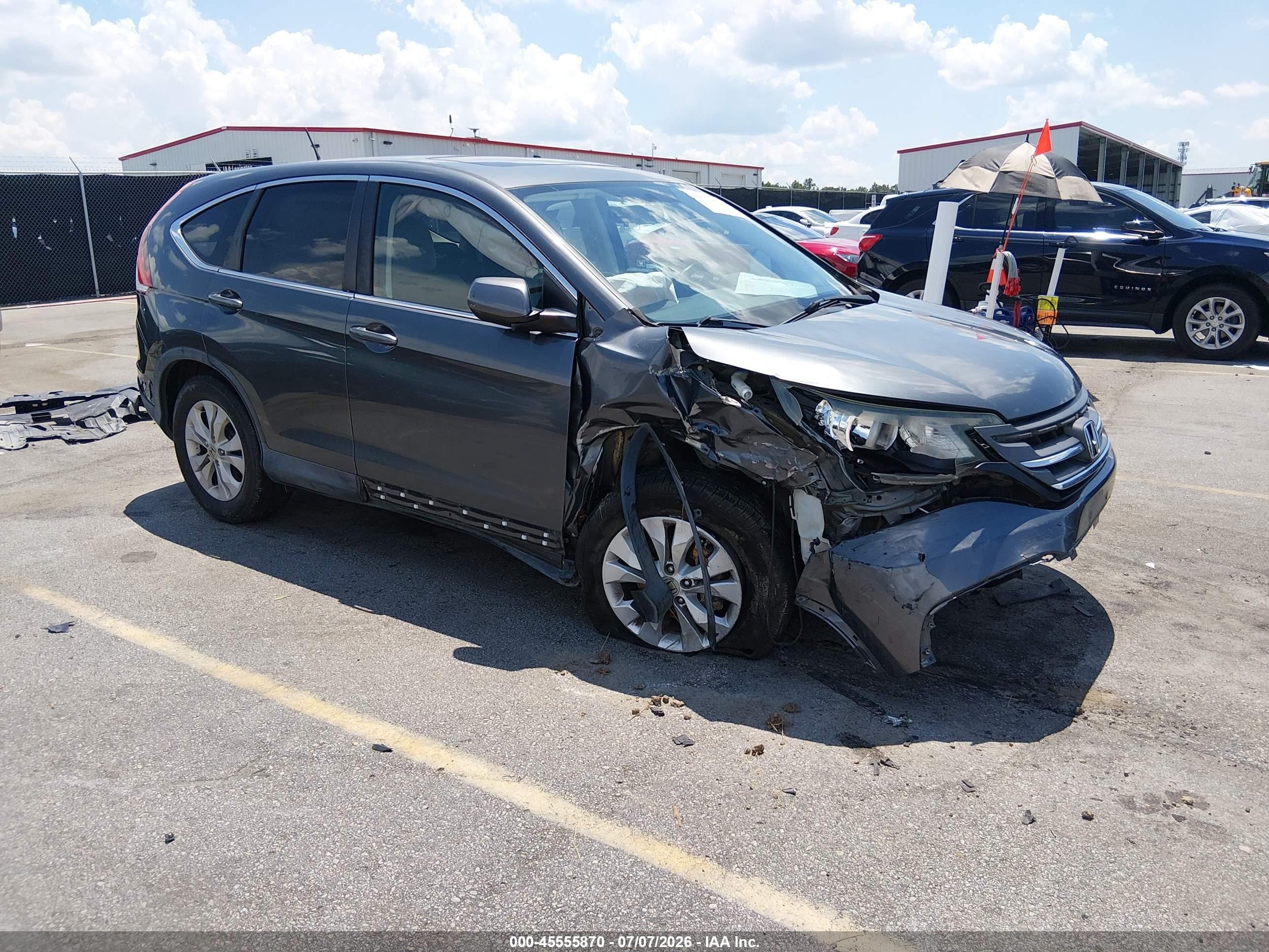 2012 Honda Cr-v Ex Gray vin: 2HKRM4H53CH607309