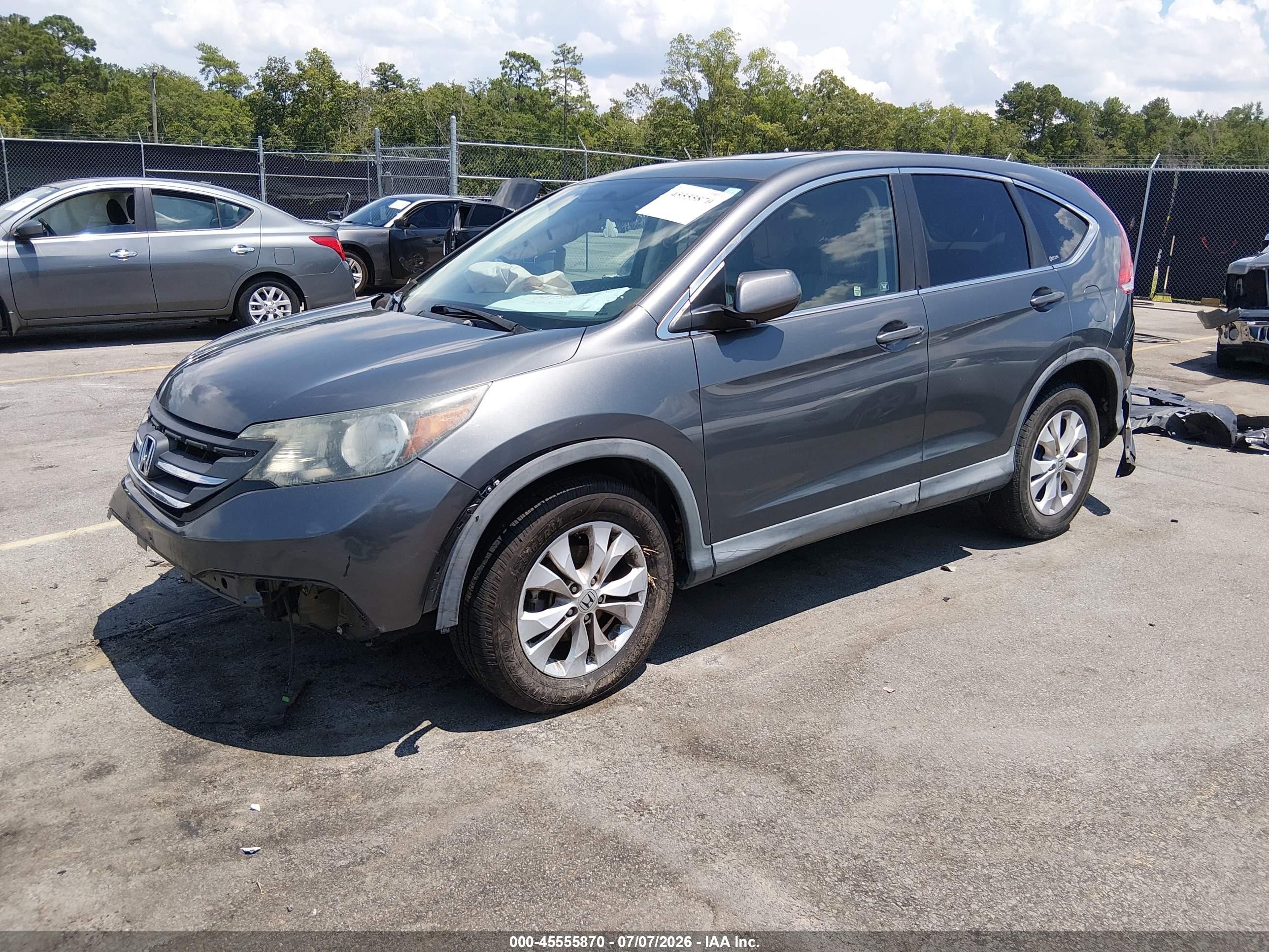 2012 Honda Cr-v Ex Серый vin: 2HKRM4H53CH607309