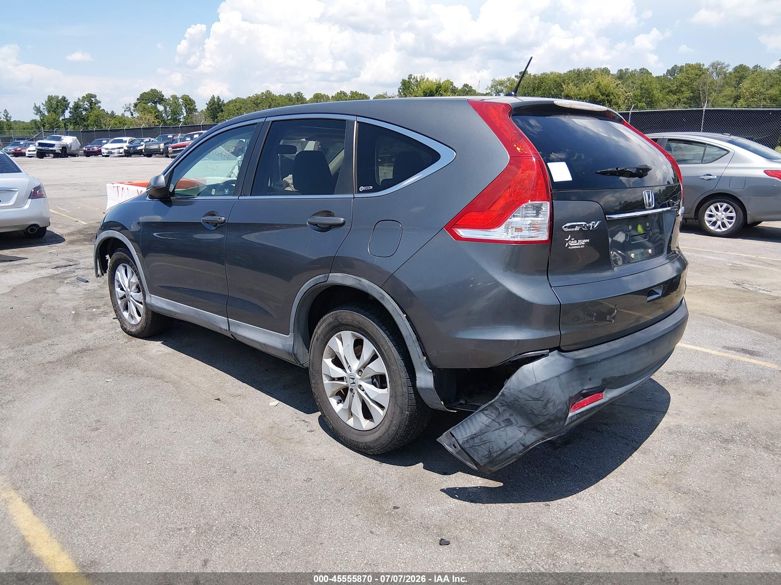 2012 Honda Cr-v Ex Серый vin: 2HKRM4H53CH607309