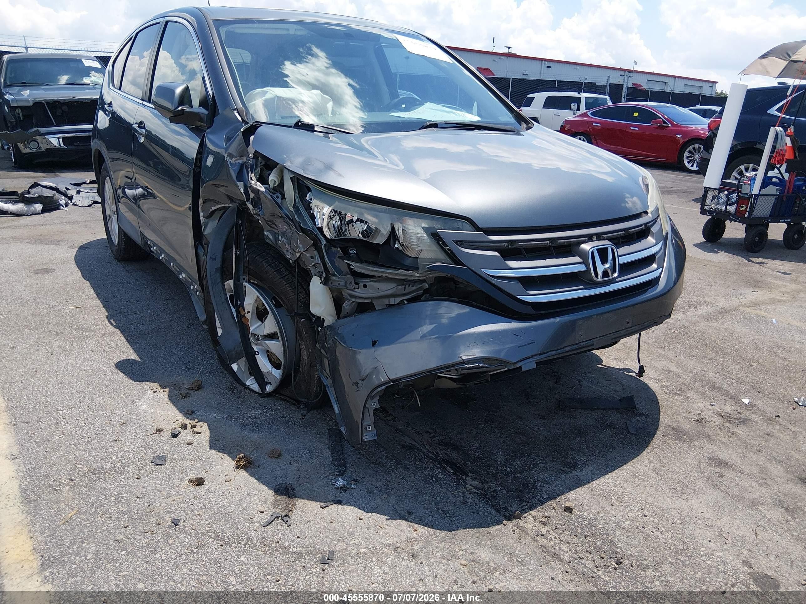 2012 Honda Cr-v Ex Серый vin: 2HKRM4H53CH607309