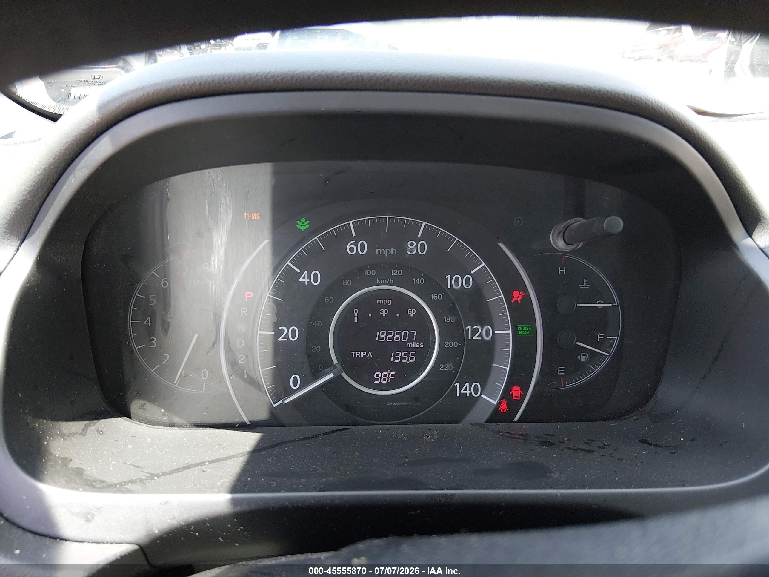 2012 Honda Cr-v Ex Серый vin: 2HKRM4H53CH607309