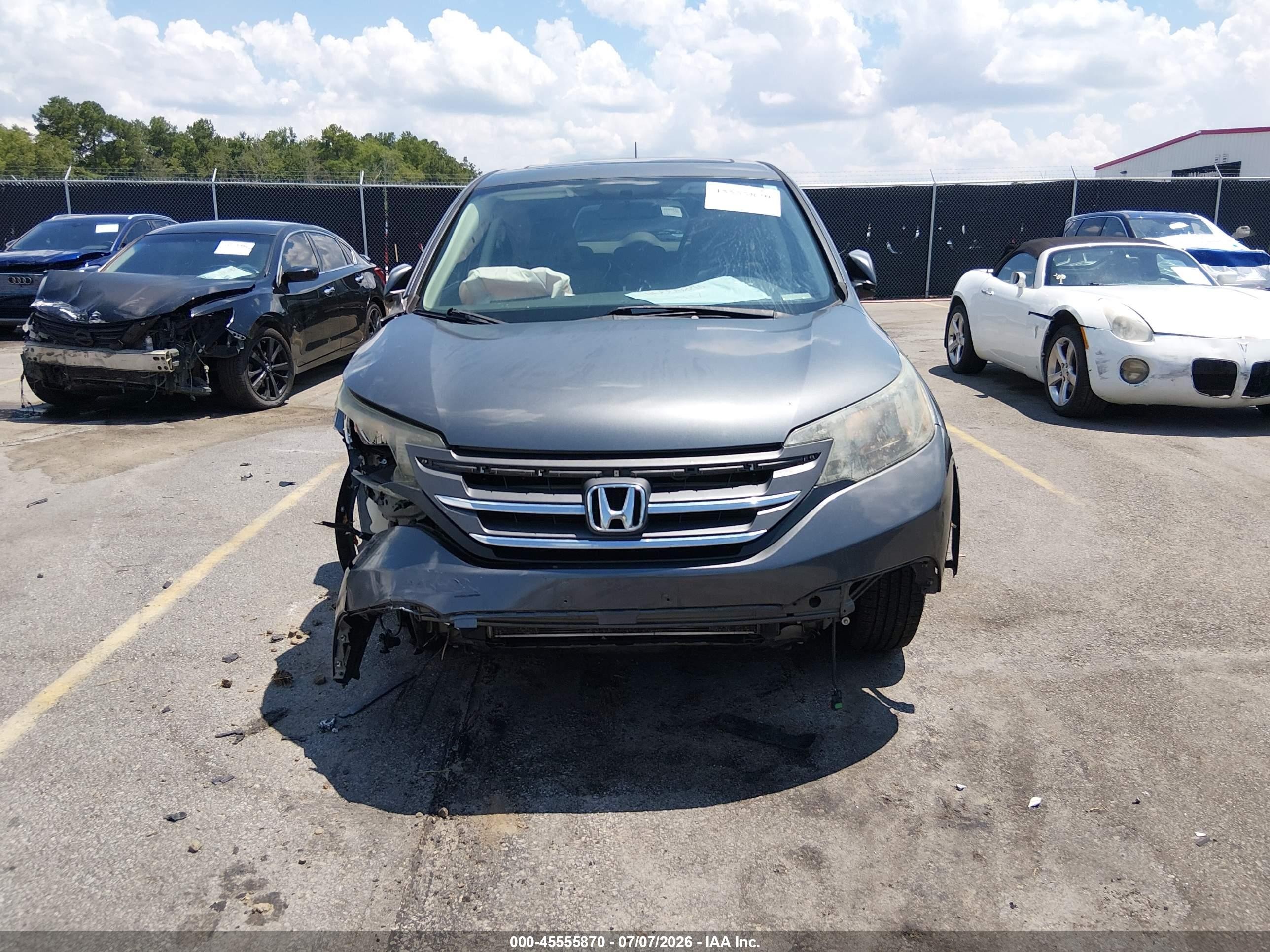 2012 Honda Cr-v Ex Серый vin: 2HKRM4H53CH607309