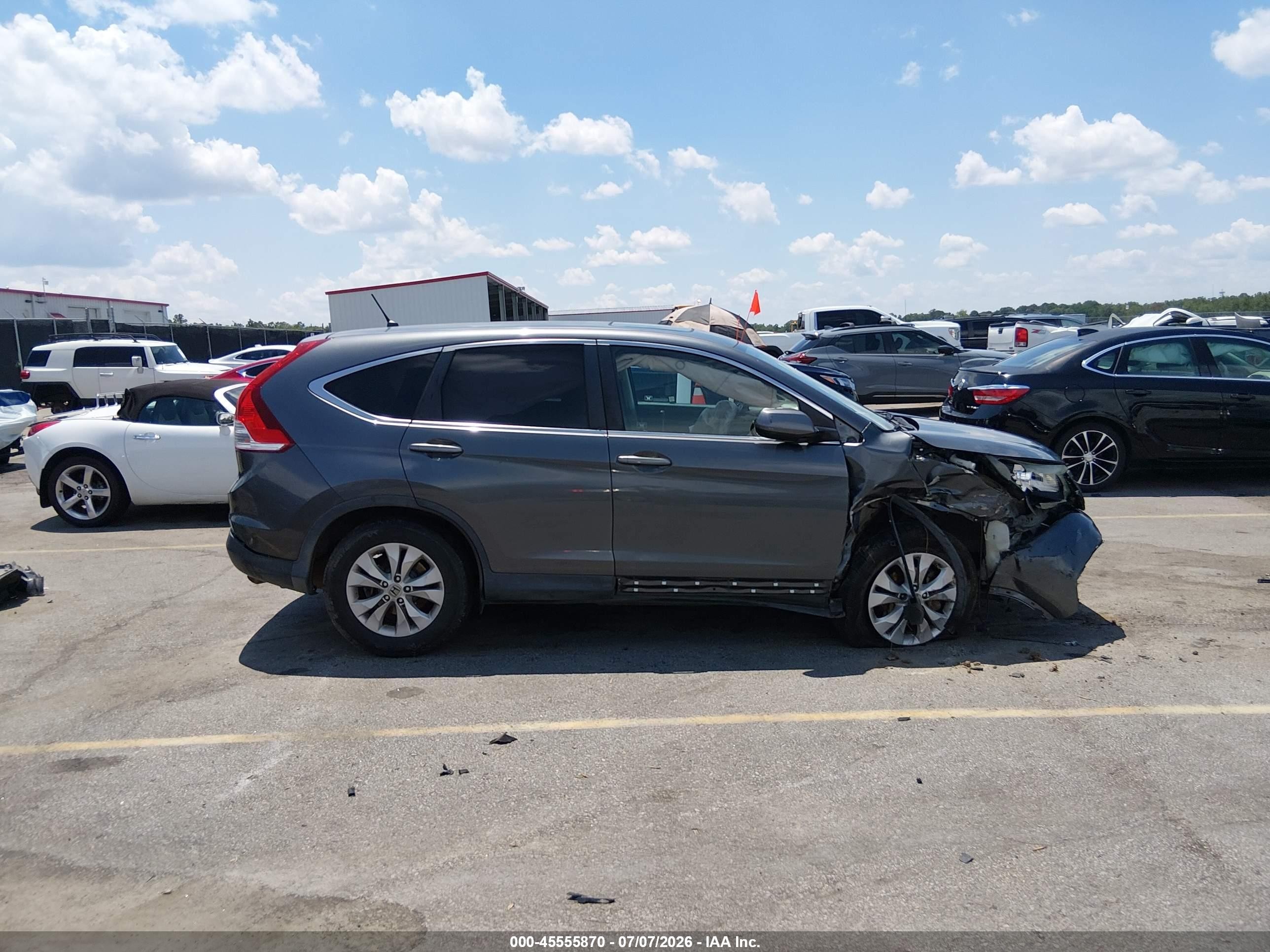 2012 Honda Cr-v Ex Серый vin: 2HKRM4H53CH607309