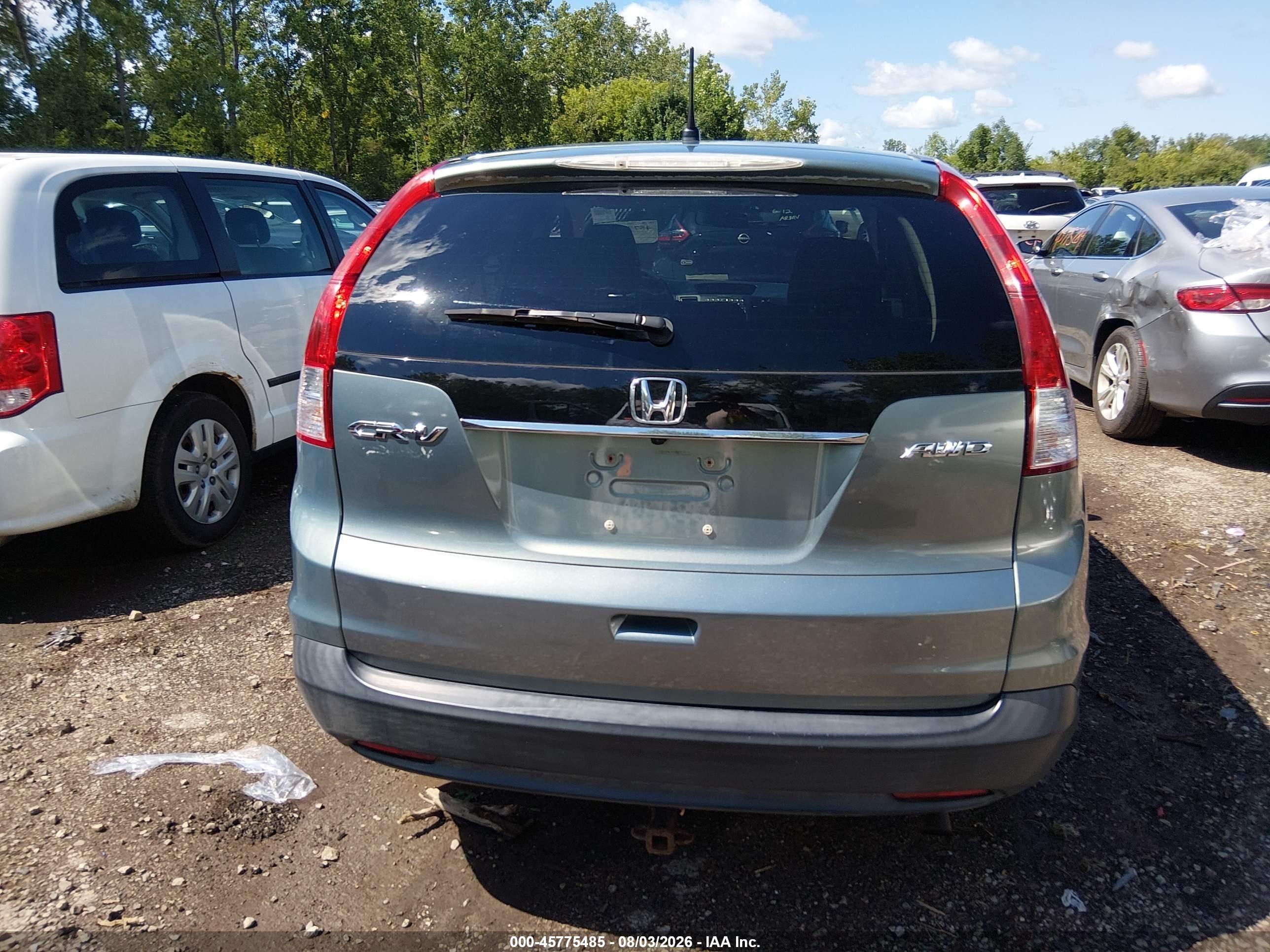 2012 Honda Cr-v Ex Green vin: 2HKRM4H53CH623395