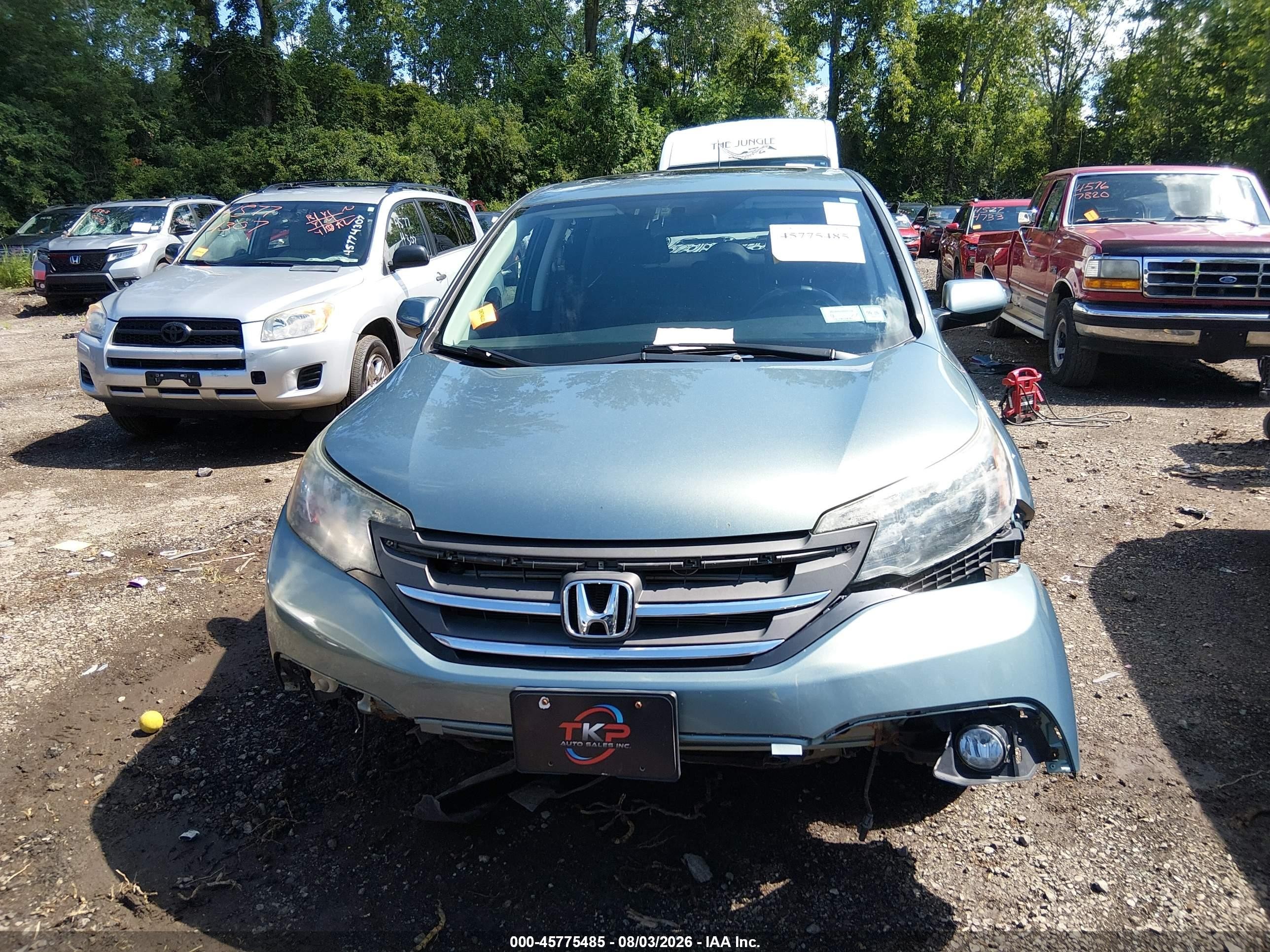 2012 Honda Cr-v Ex Green vin: 2HKRM4H53CH623395