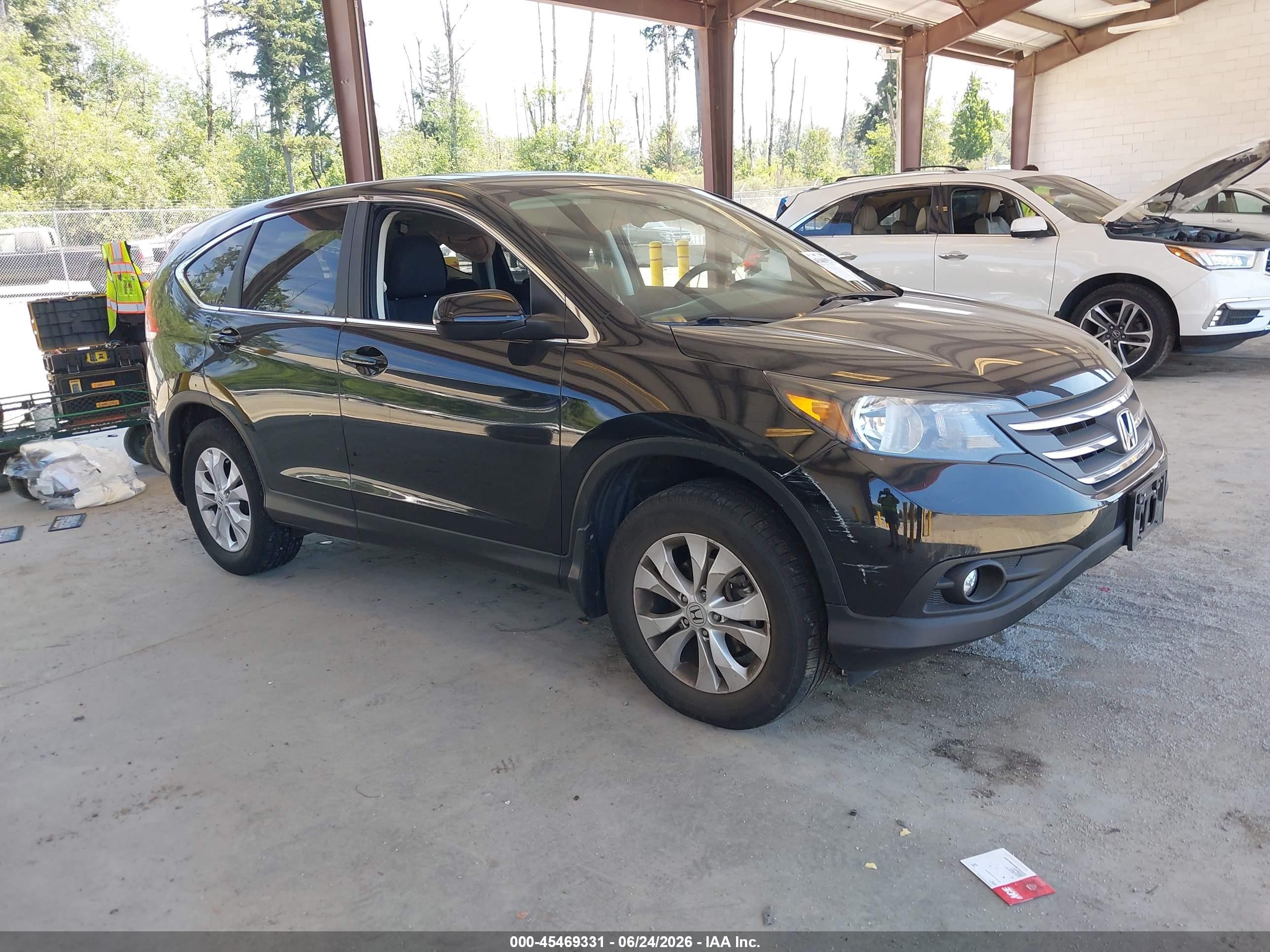 2012 Honda Cr-v Ex Black vin: 2HKRM4H53CH634378