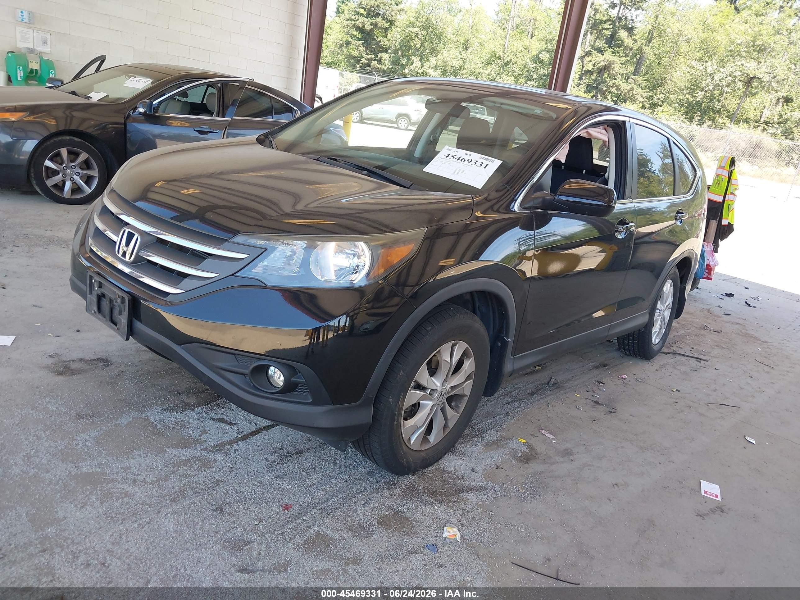 2012 Honda Cr-v Ex Black vin: 2HKRM4H53CH634378