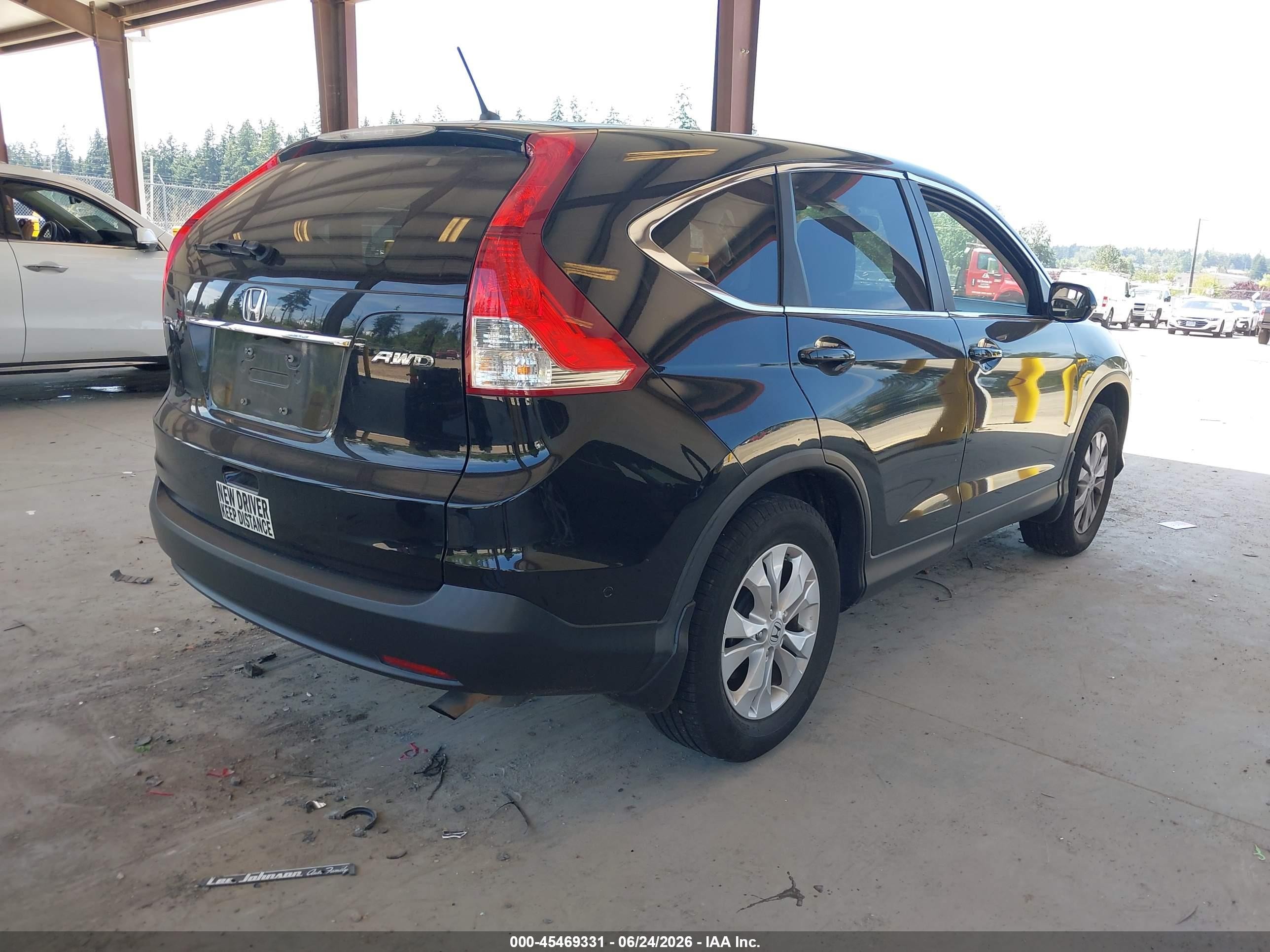 2012 Honda Cr-v Ex Black vin: 2HKRM4H53CH634378