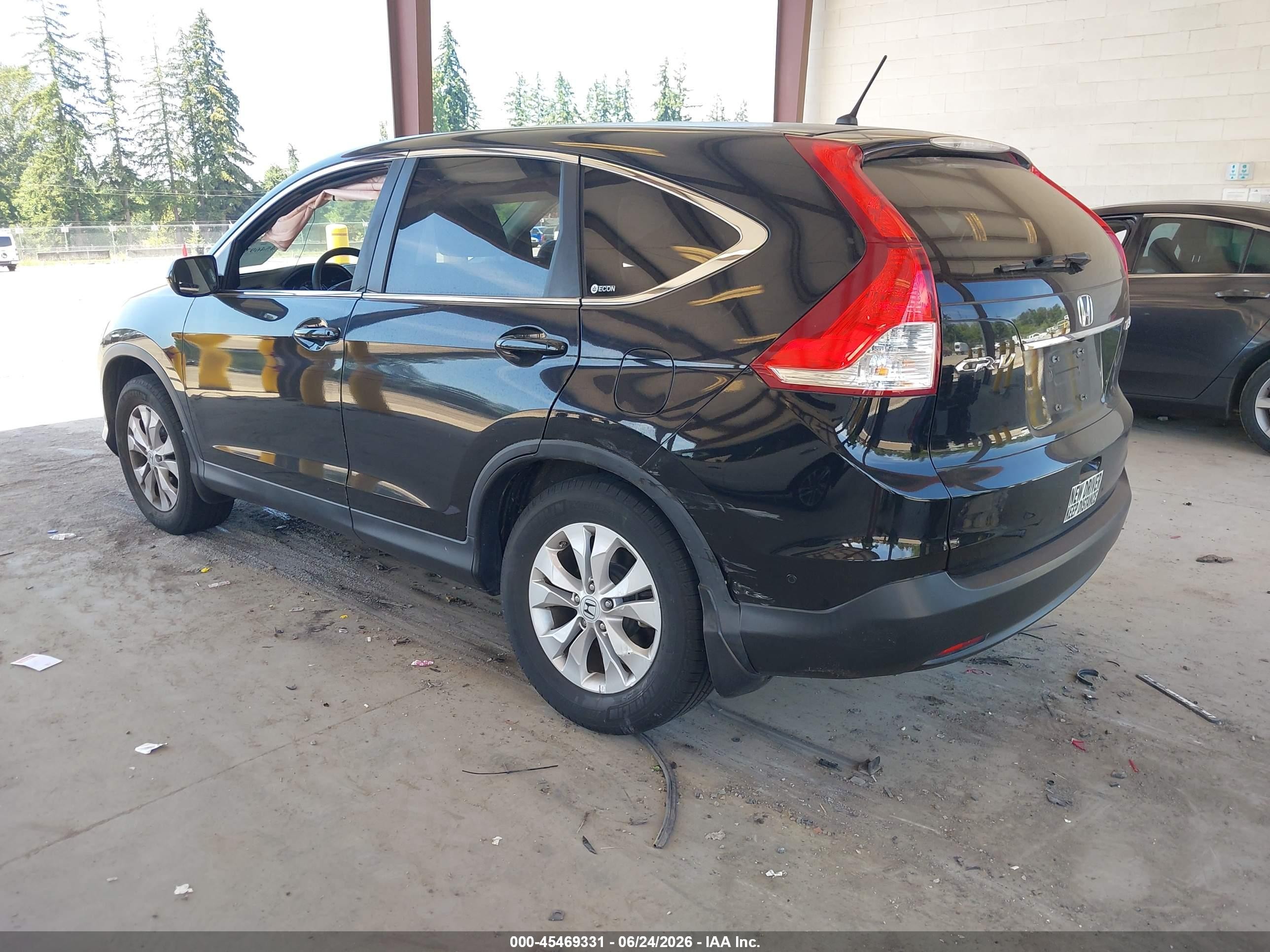 2012 Honda Cr-v Ex Black vin: 2HKRM4H53CH634378