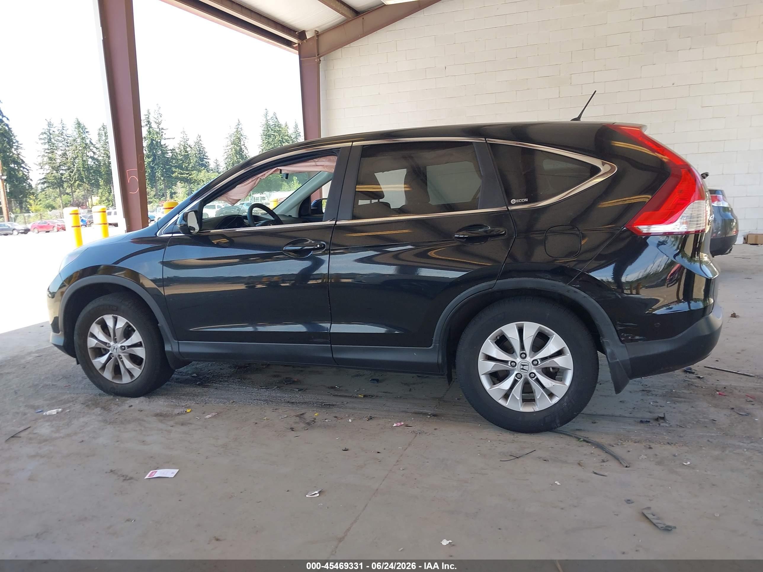 2012 Honda Cr-v Ex Black vin: 2HKRM4H53CH634378