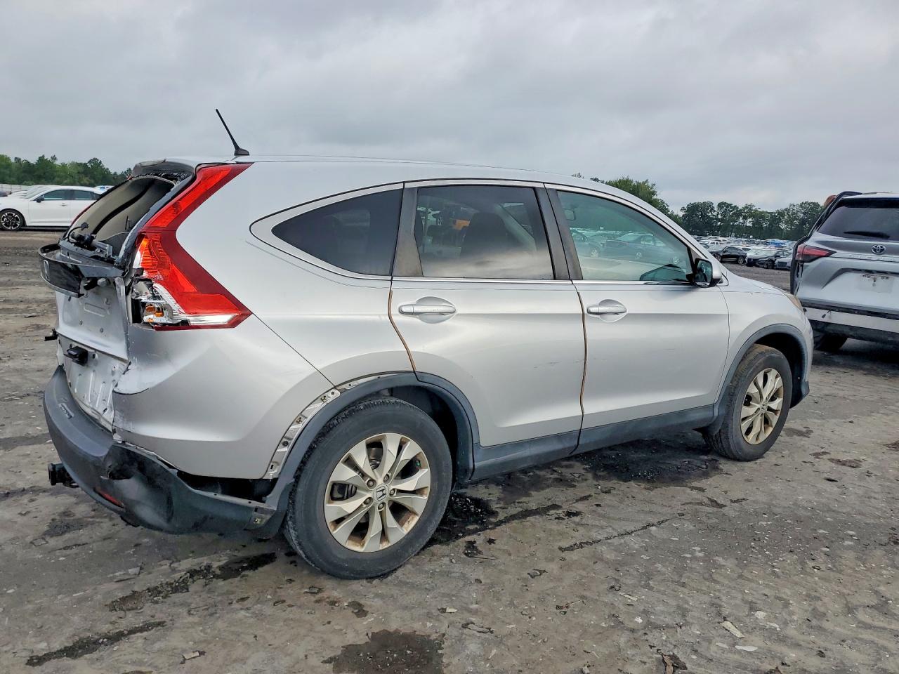 2013 Honda Cr-v Ex Silver vin: 2HKRM4H53DH616271