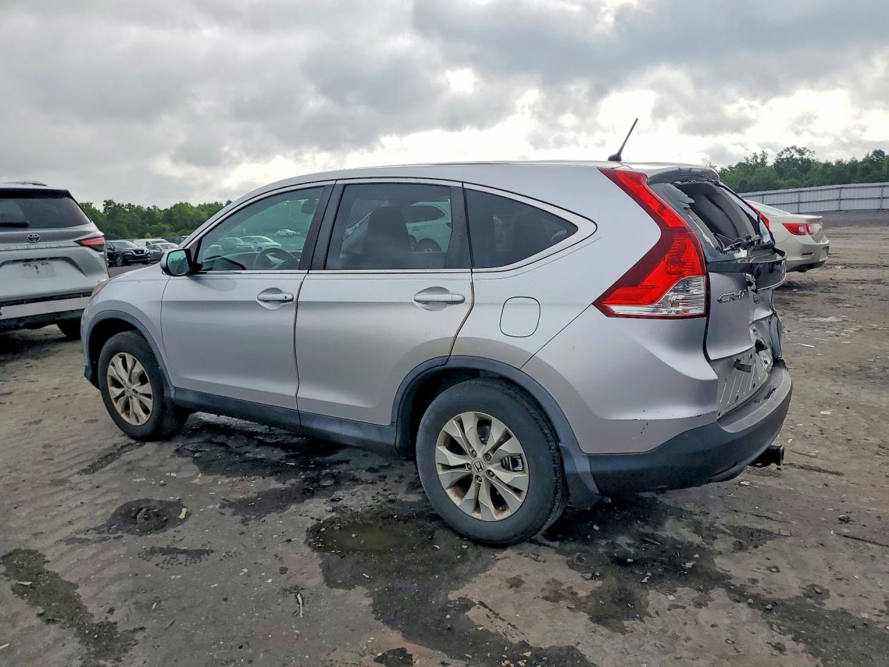 2013 Honda Cr-v Ex Silver vin: 2HKRM4H53DH616271