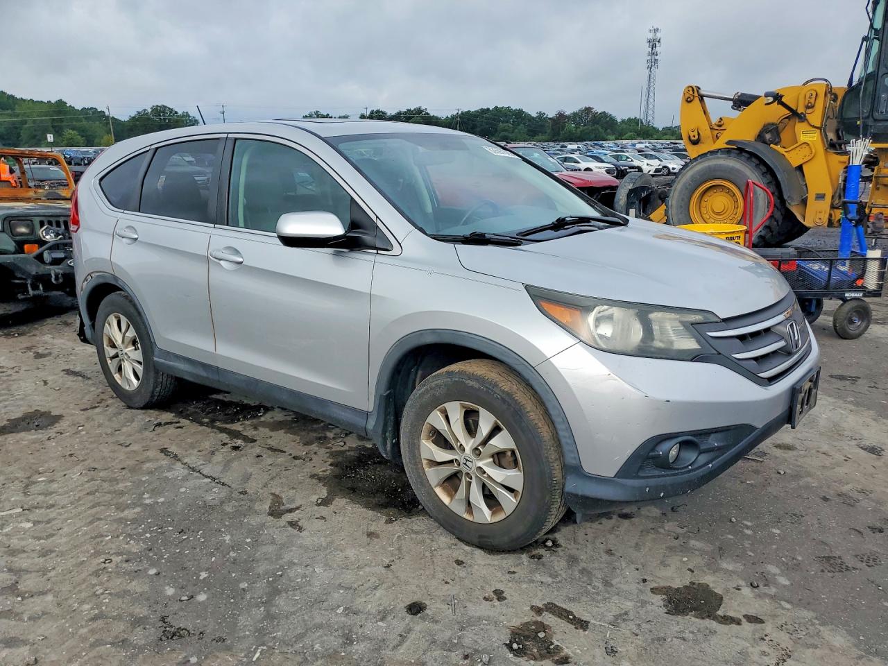 2013 Honda Cr-v Ex Silver vin: 2HKRM4H53DH616271