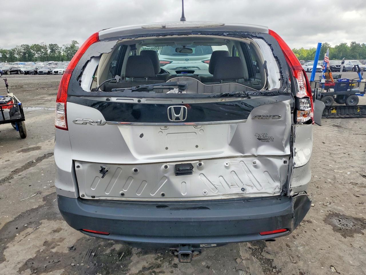 2013 Honda Cr-v Ex Silver vin: 2HKRM4H53DH616271