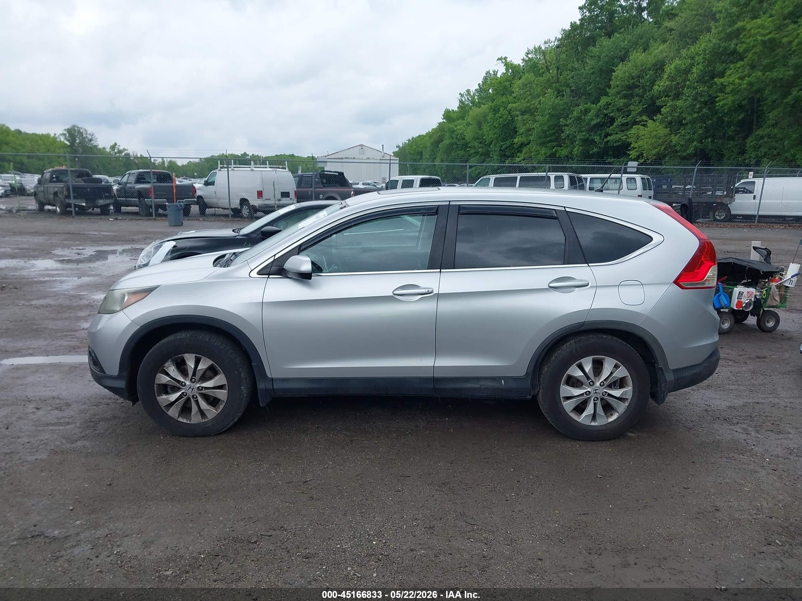 2013 Honda Cr-v Ex Серебряный vin: 2HKRM4H53DH617601