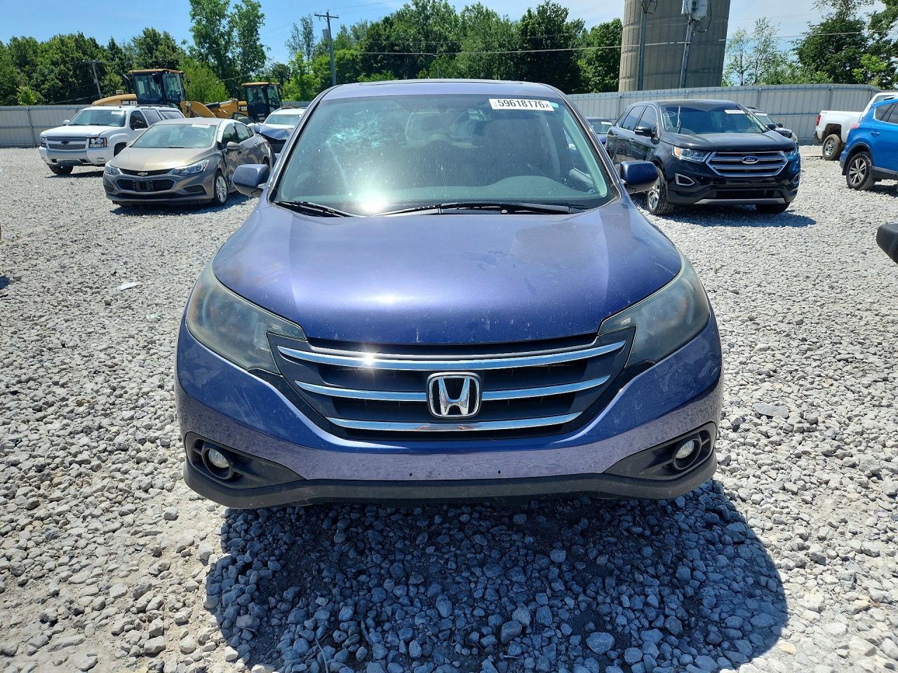 2013 Honda Cr-v Ex Blue vin: 2HKRM4H53DH624998