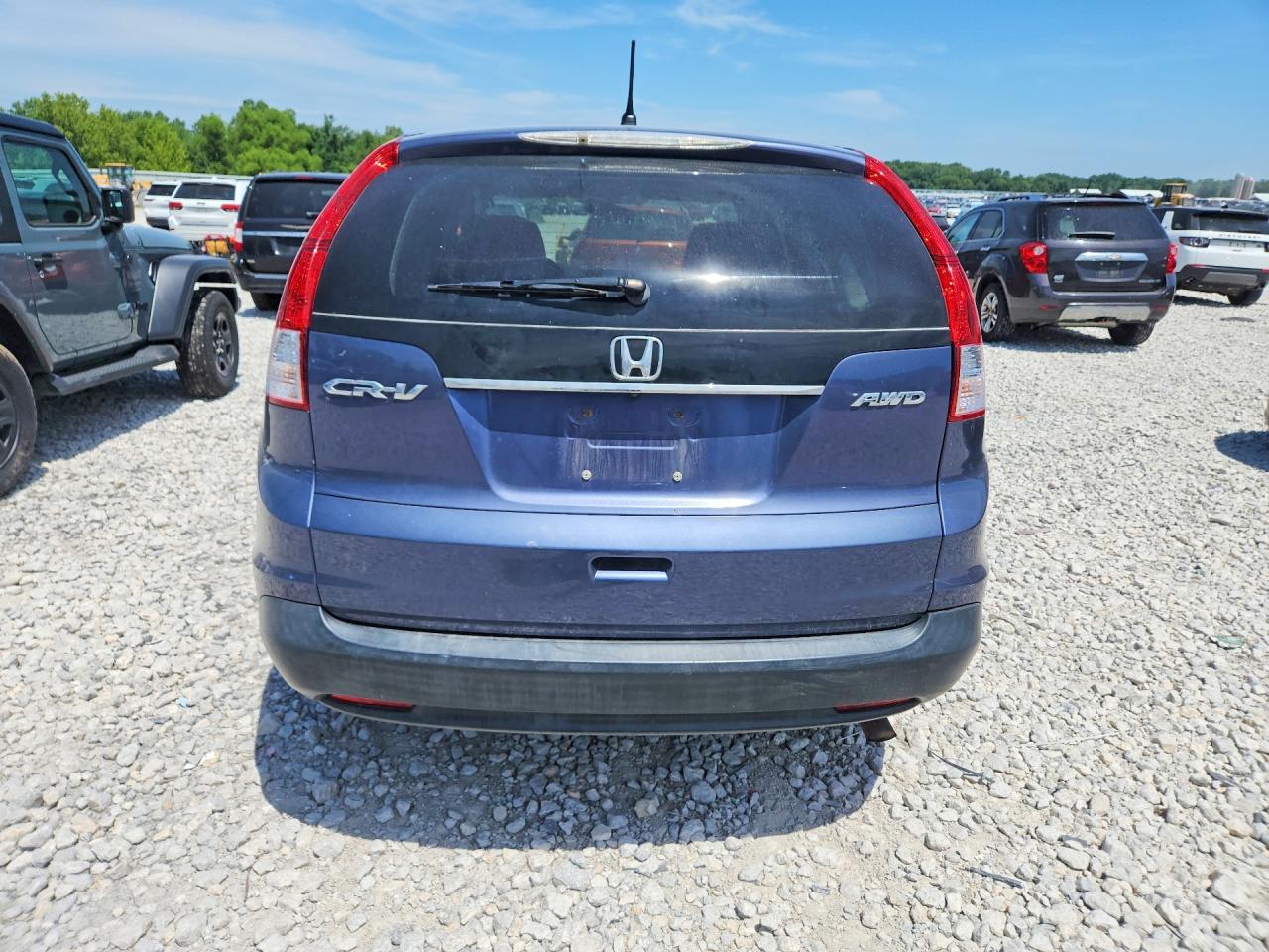2013 Honda Cr-v Ex Blue vin: 2HKRM4H53DH624998