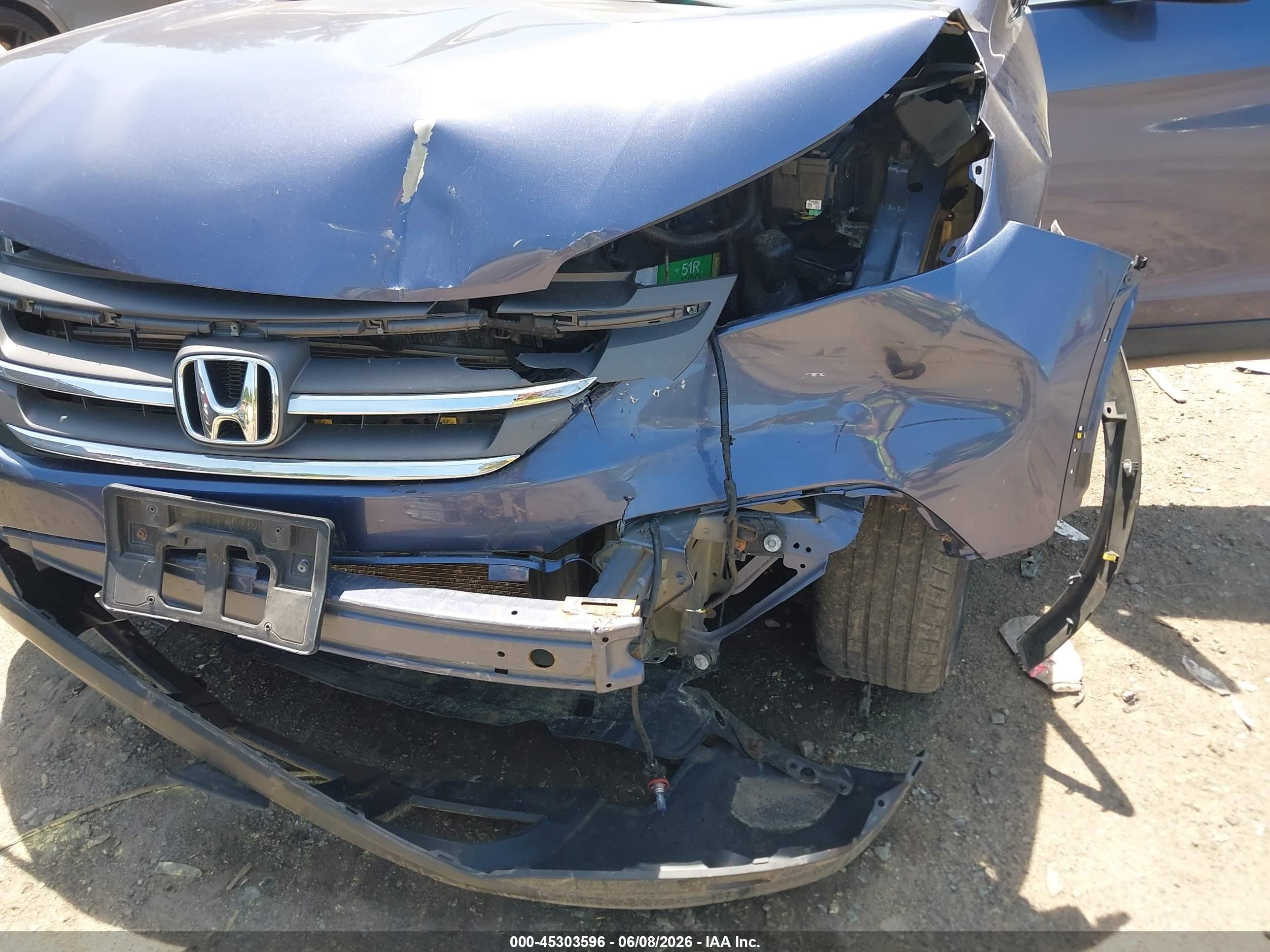 2013 Honda Cr-v Ex Blue vin: 2HKRM4H53DH642496