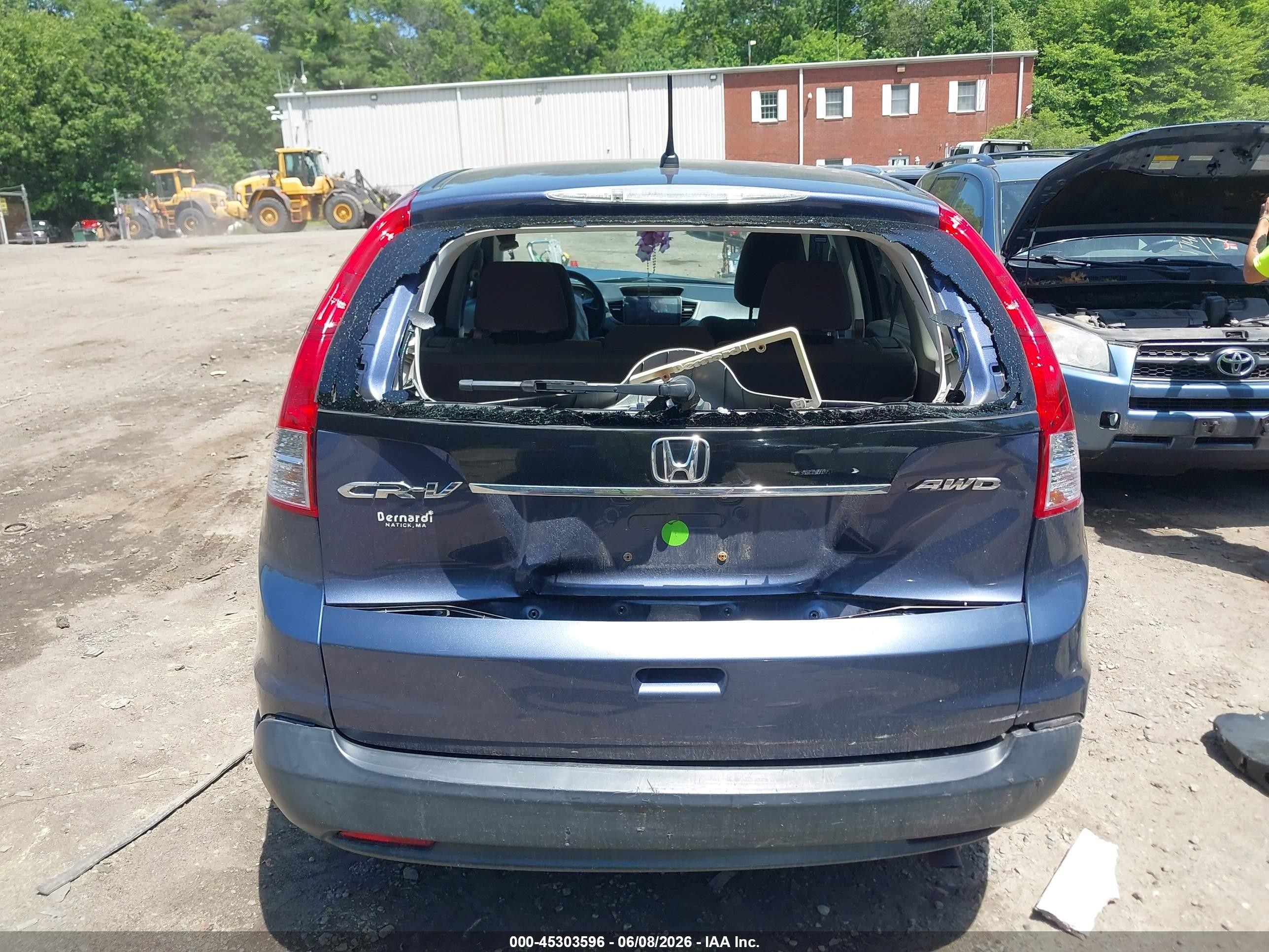 2013 Honda Cr-v Ex Blue vin: 2HKRM4H53DH642496
