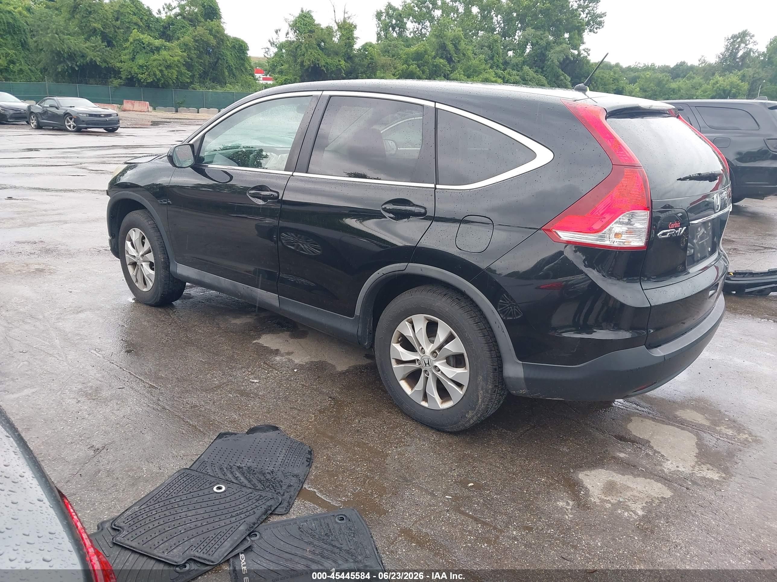 2013 Honda Cr-v Ex Black vin: 2HKRM4H53DH656690