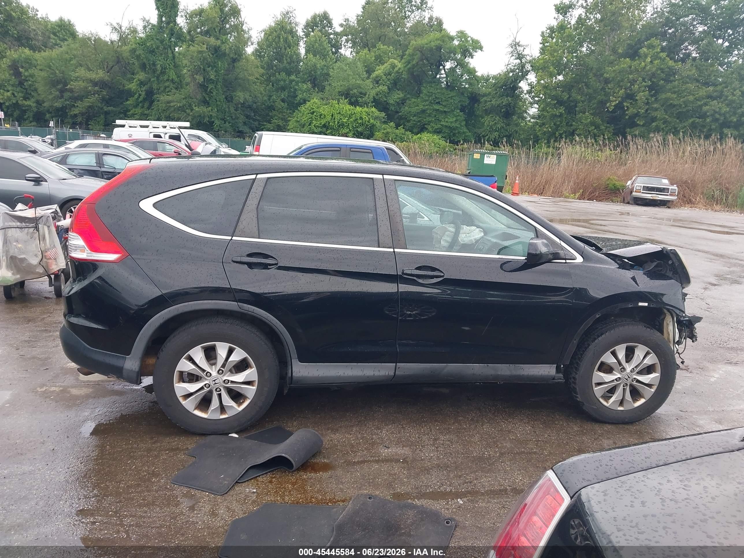 2013 Honda Cr-v Ex Black vin: 2HKRM4H53DH656690