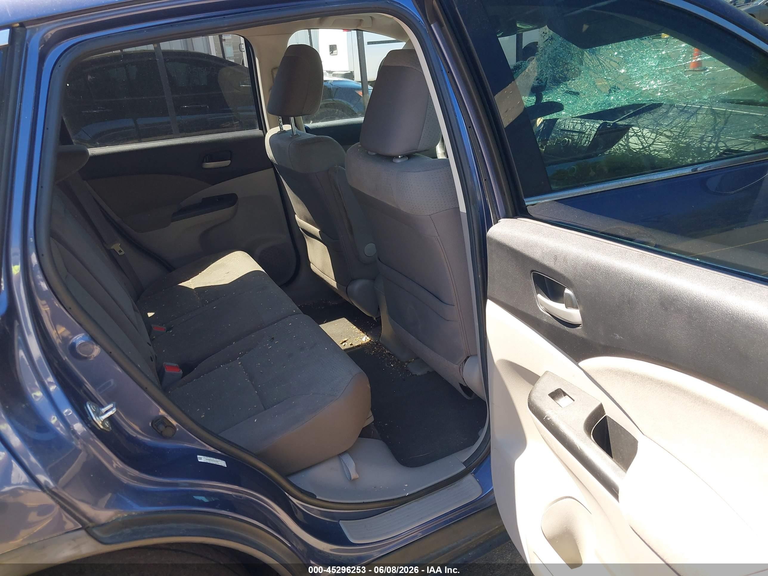 2013 Honda Cr-v Ex Blue vin: 2HKRM4H53DH674817