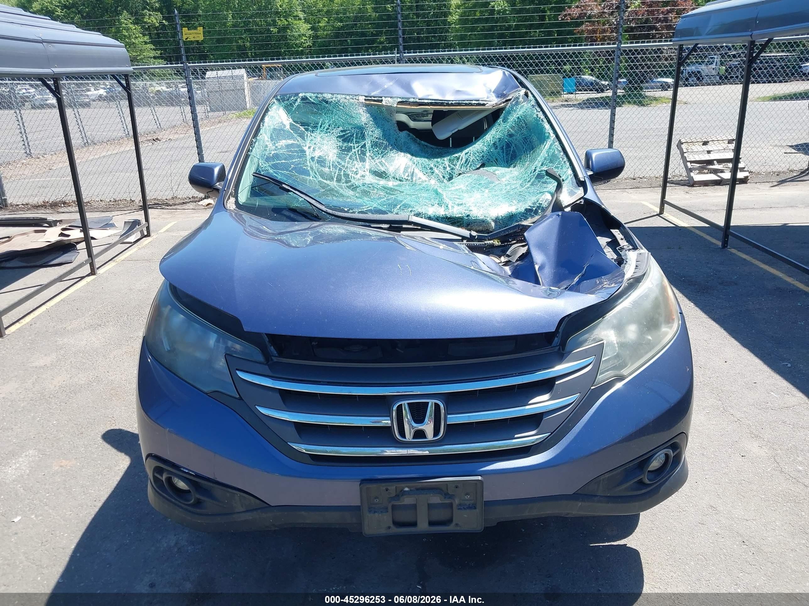 2013 Honda Cr-v Ex Blue vin: 2HKRM4H53DH674817