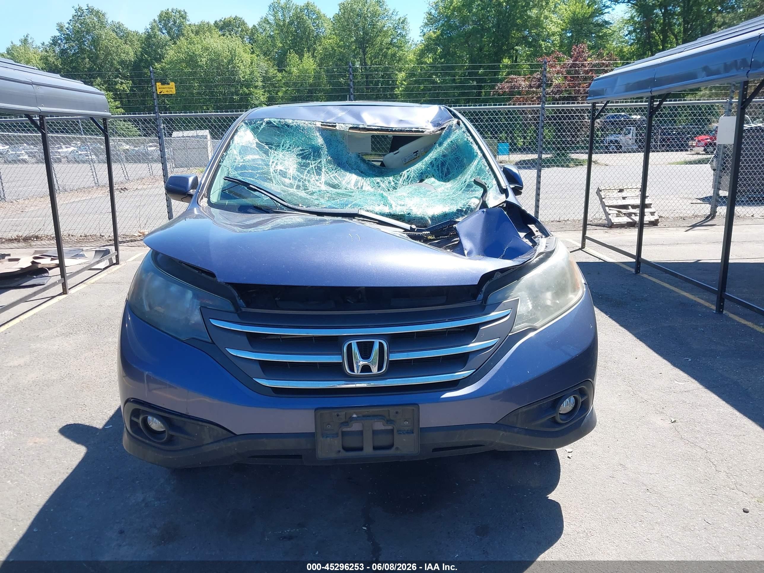 2013 Honda Cr-v Ex Blue vin: 2HKRM4H53DH674817
